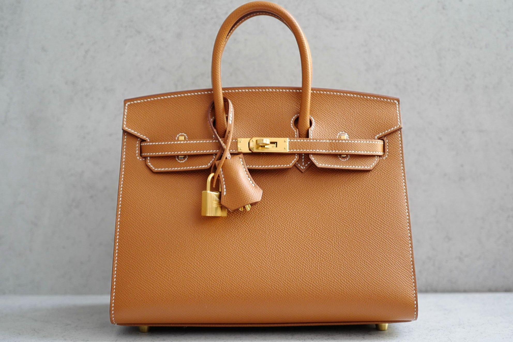 Hermès Birkin 25 Gold Epsom Sellier Gold Hardware U Stamp