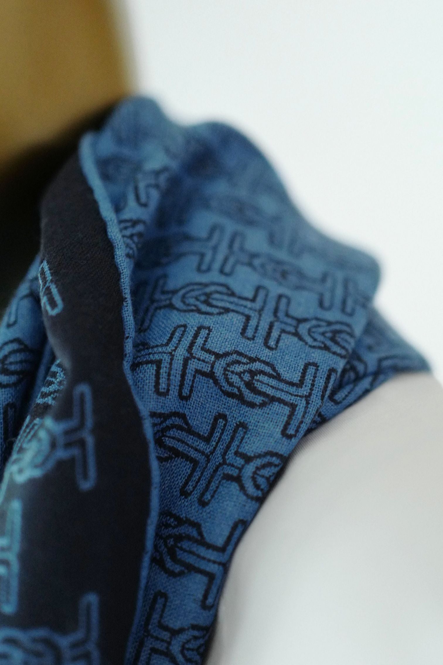 Hermès H Marin Reversible Scarf Cashmere Silk Marine / Bleu Océan