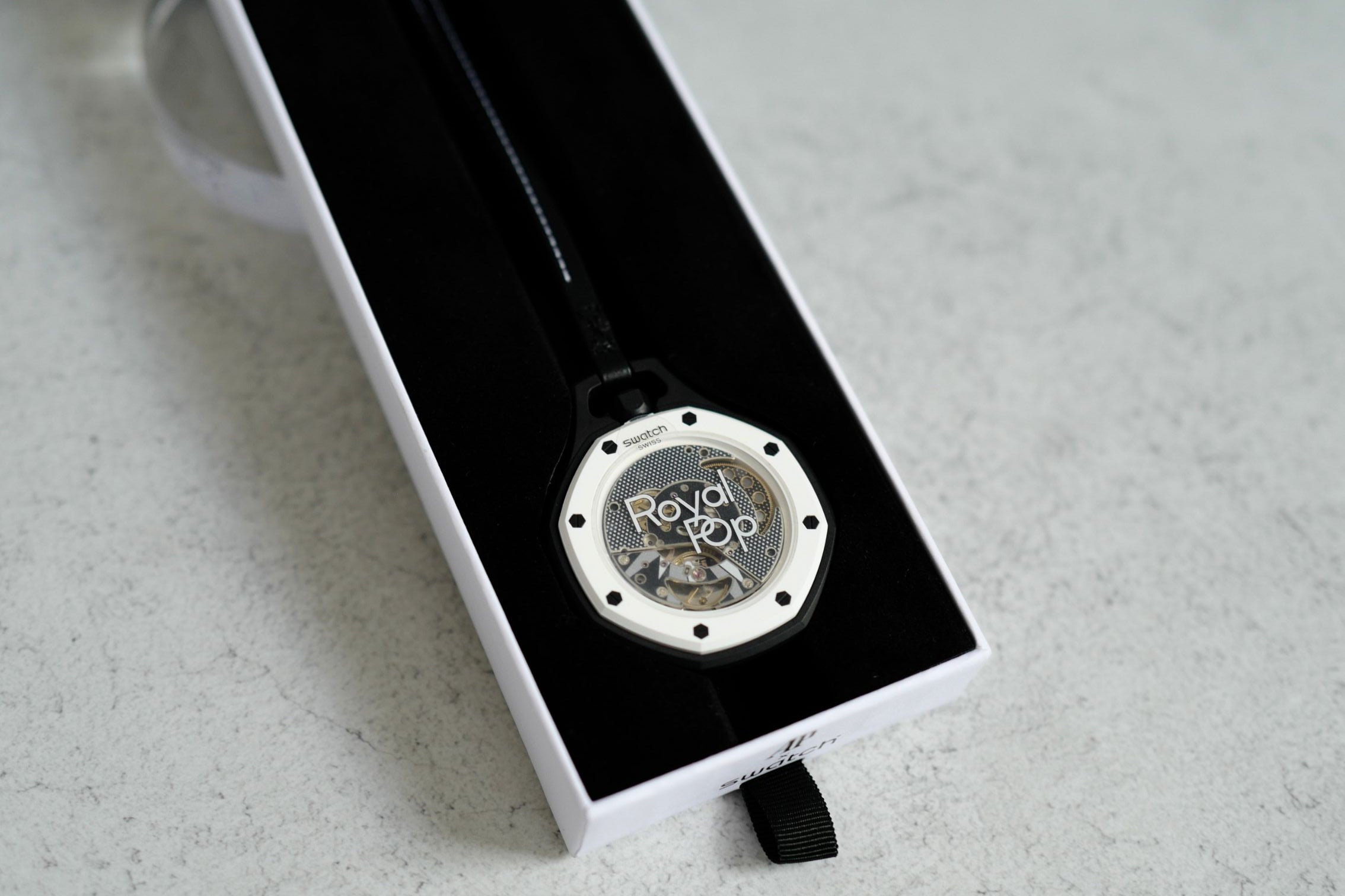 Audemars Piguet x Swatch Royal Pop Panda Black White Mechanical Watch
