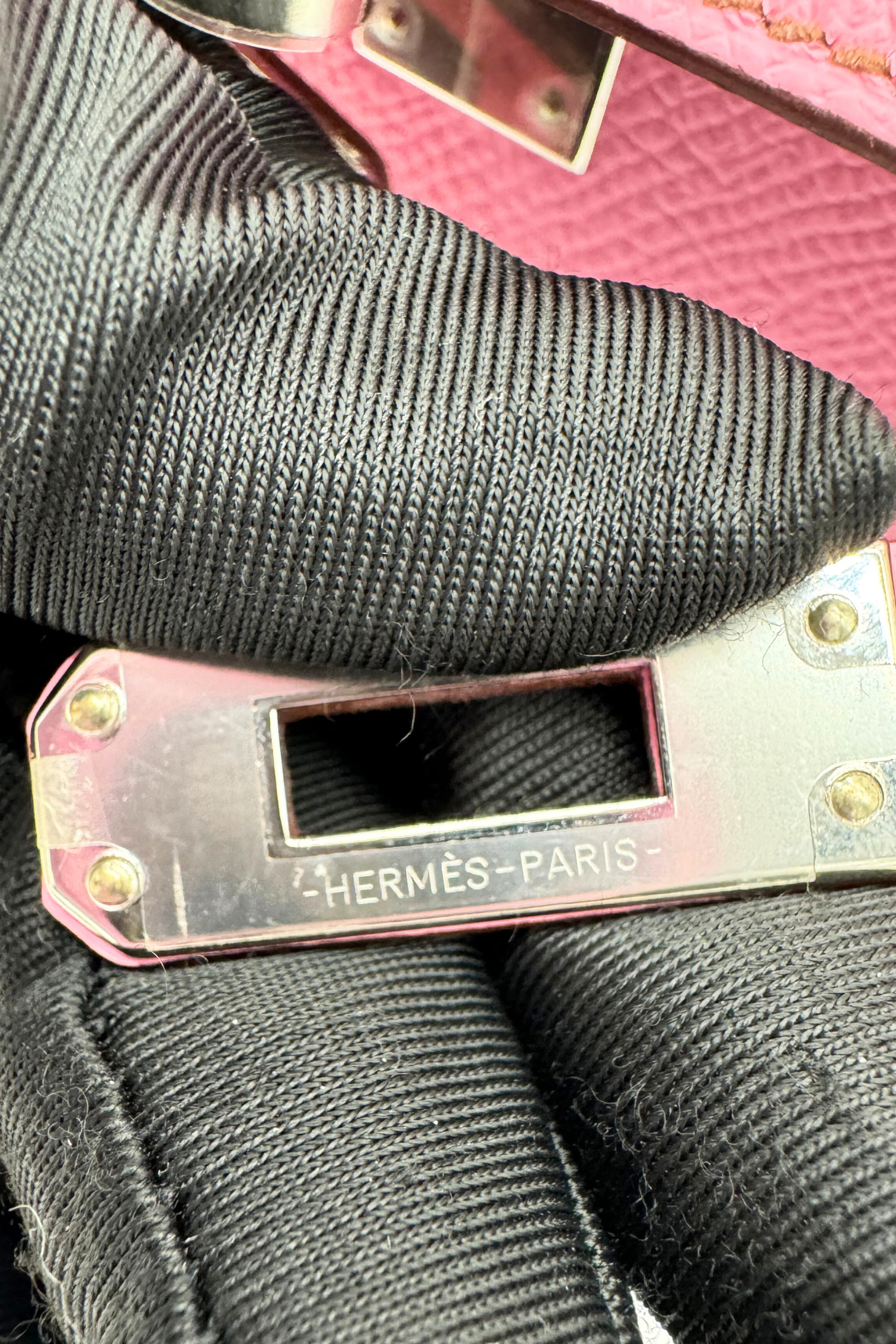 BNIB Hermès Mini Kelly 20 5P Bubblegum Pink Epsom Palladium Hardware Z Stamp