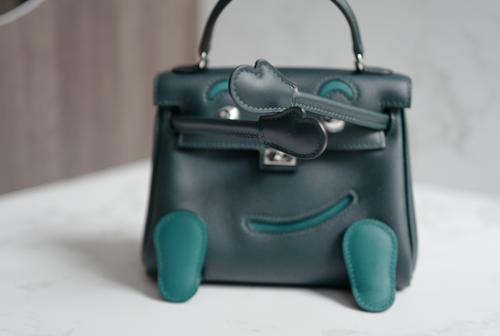 BNIB Kelly Dole Swift Calfskin Vert Cypres Vert Bosphore PHW