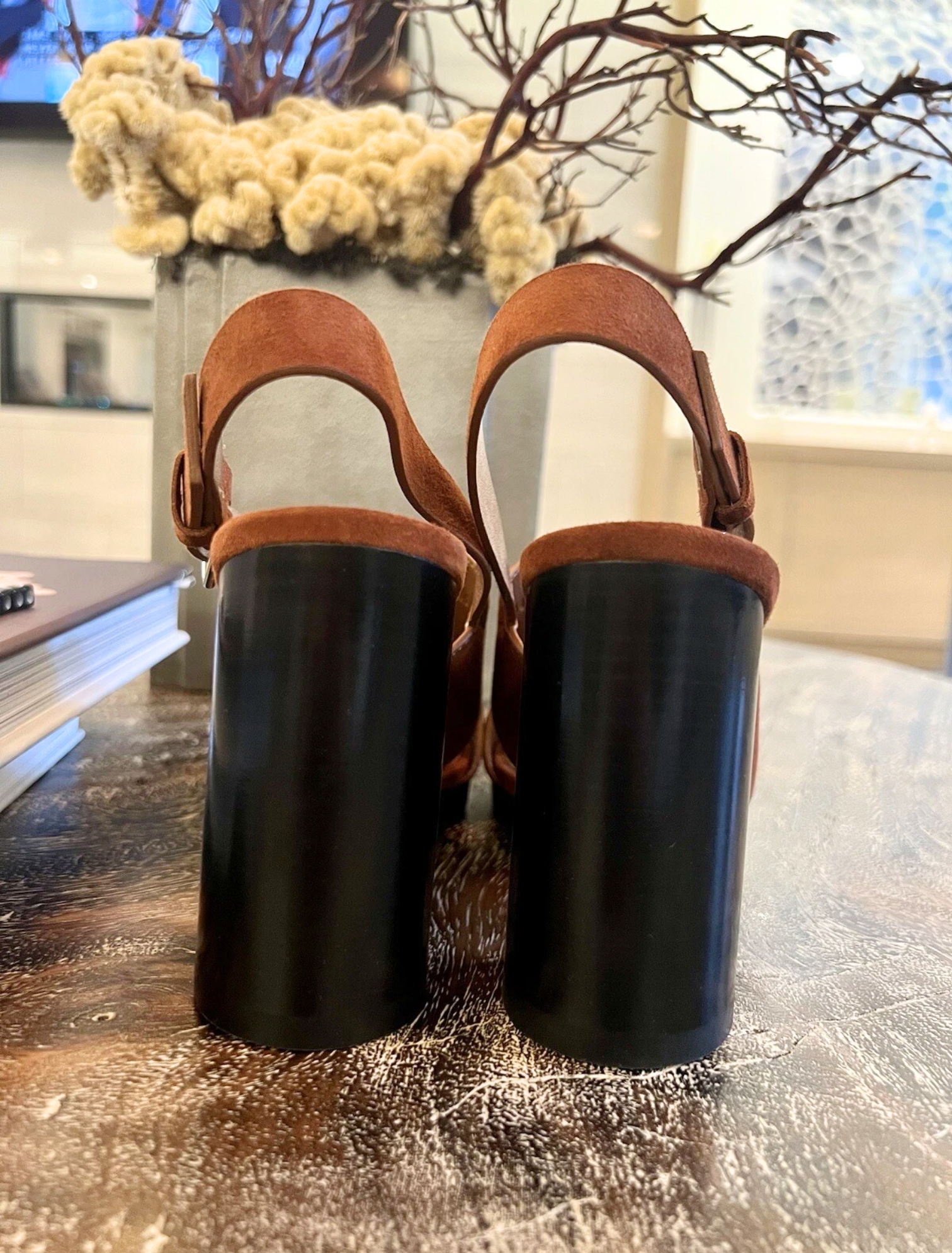 BNIB Hermes Eris 90 Heels Sandal in Gold Color Size 37.5