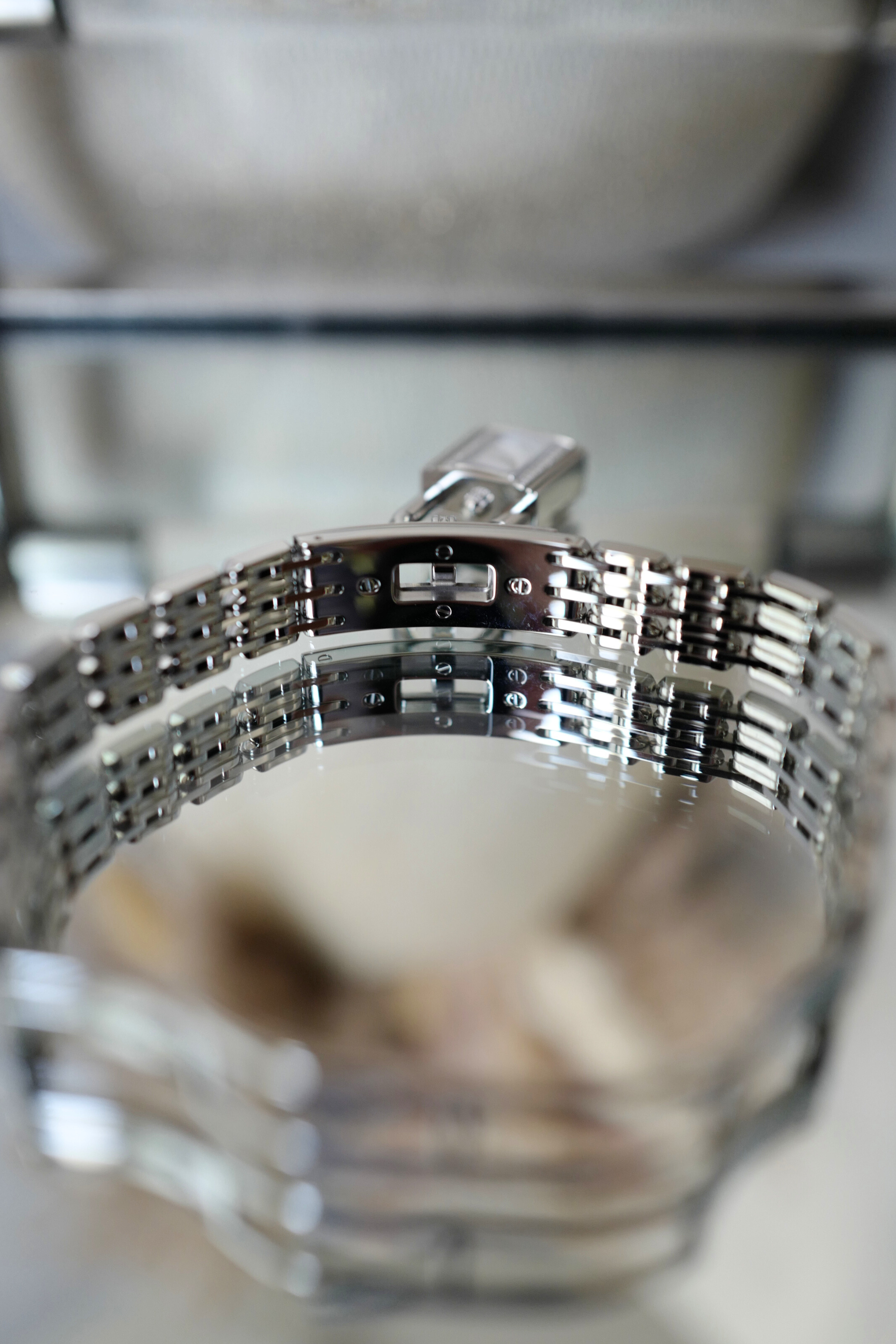 BNIB Hermes Kelly Watch Mini Model 16 mm Diamond Stainless Steel Bracelet