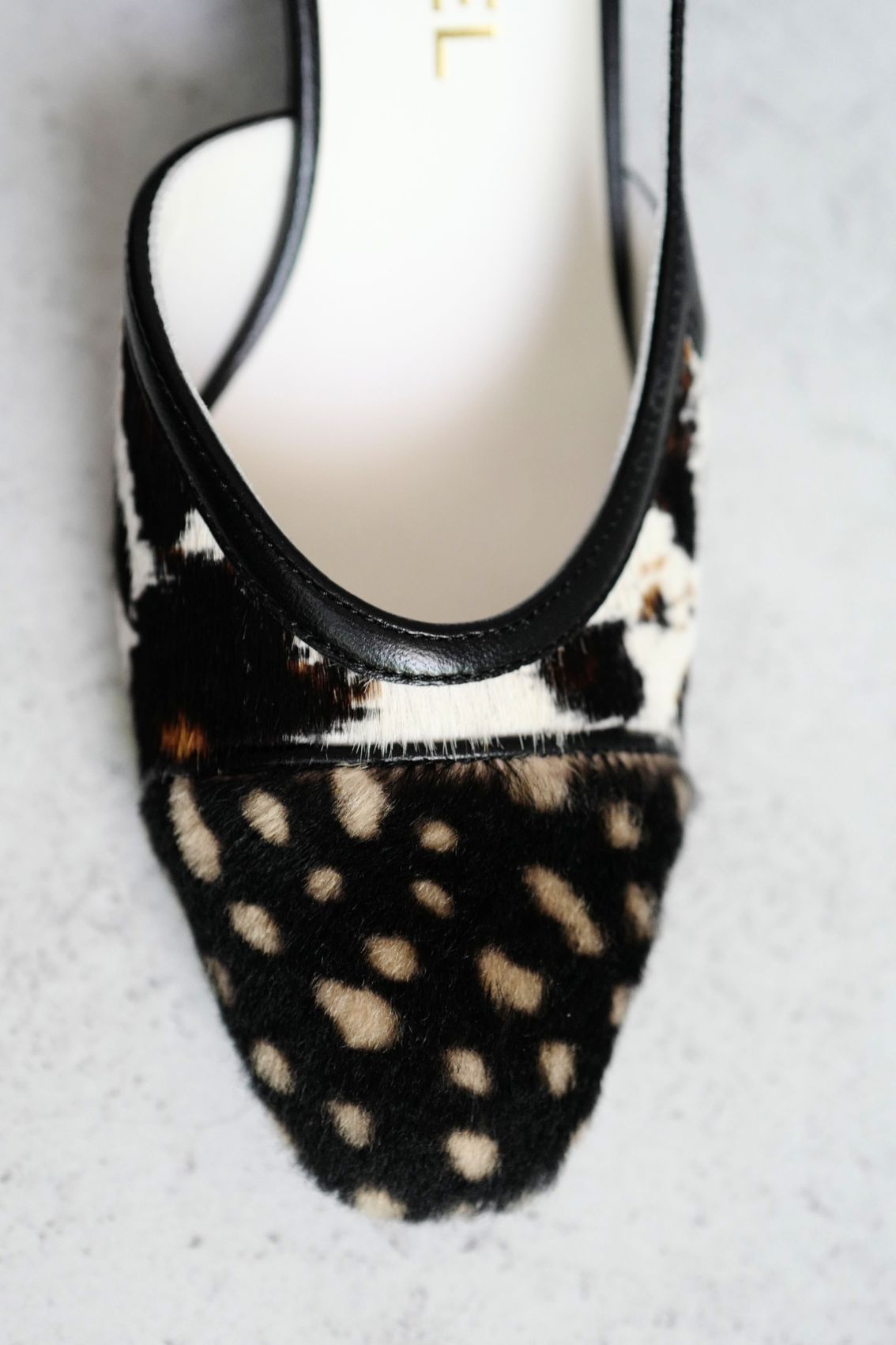 Chanel 26S Slingbacks Matthieu Blazy's White/Brown/Black Calfskin Size 38