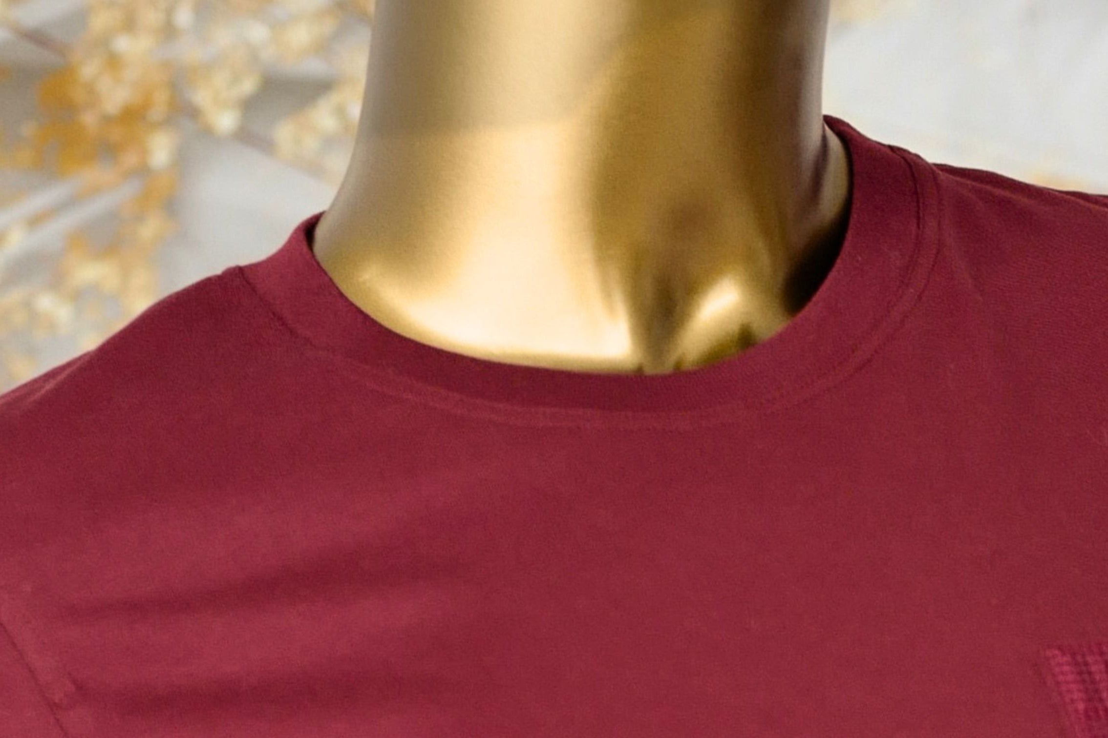 Hermès Embroidered Pocket T-Shirt Rouge Carmin Cotton Crewneck Size 36