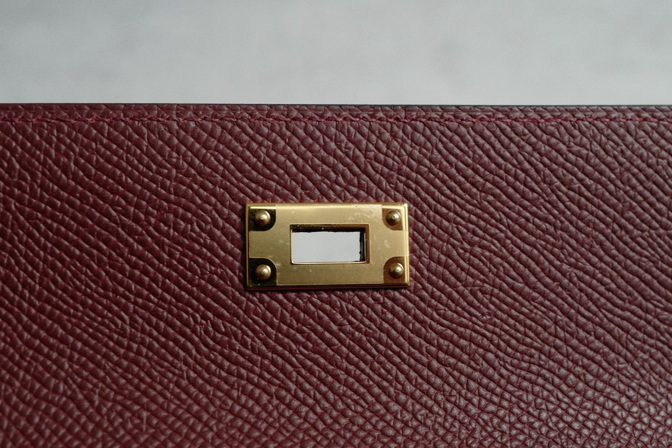Hermès Kelly Classique To Go Wallet Rouge H Epsom Calfskin GHW G Stamp 2026