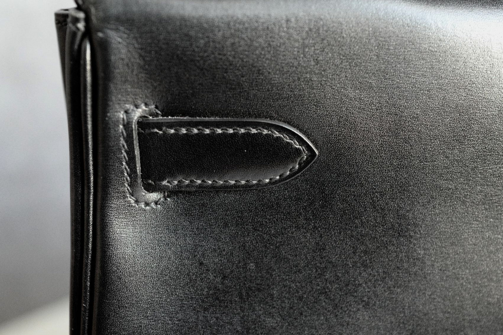 Hermès Kelly 35 So Black Box Calfskin with Black PVD Hardware Limited Edition