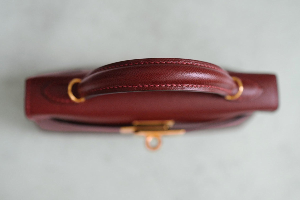 NEW Hermès Mini Kelly 20 Rouge H Madame Leather Gold Hardware G Stamp 2026