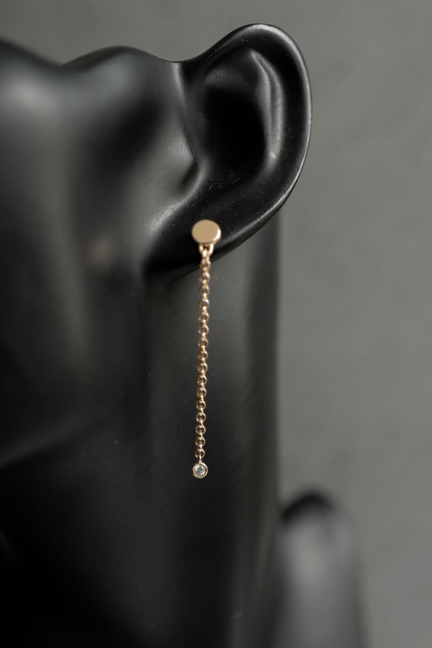 Hermes 18K Chaine Amulette Kelly Diamonds Rose Gold Ear Studs Earrings BNIB $10K
