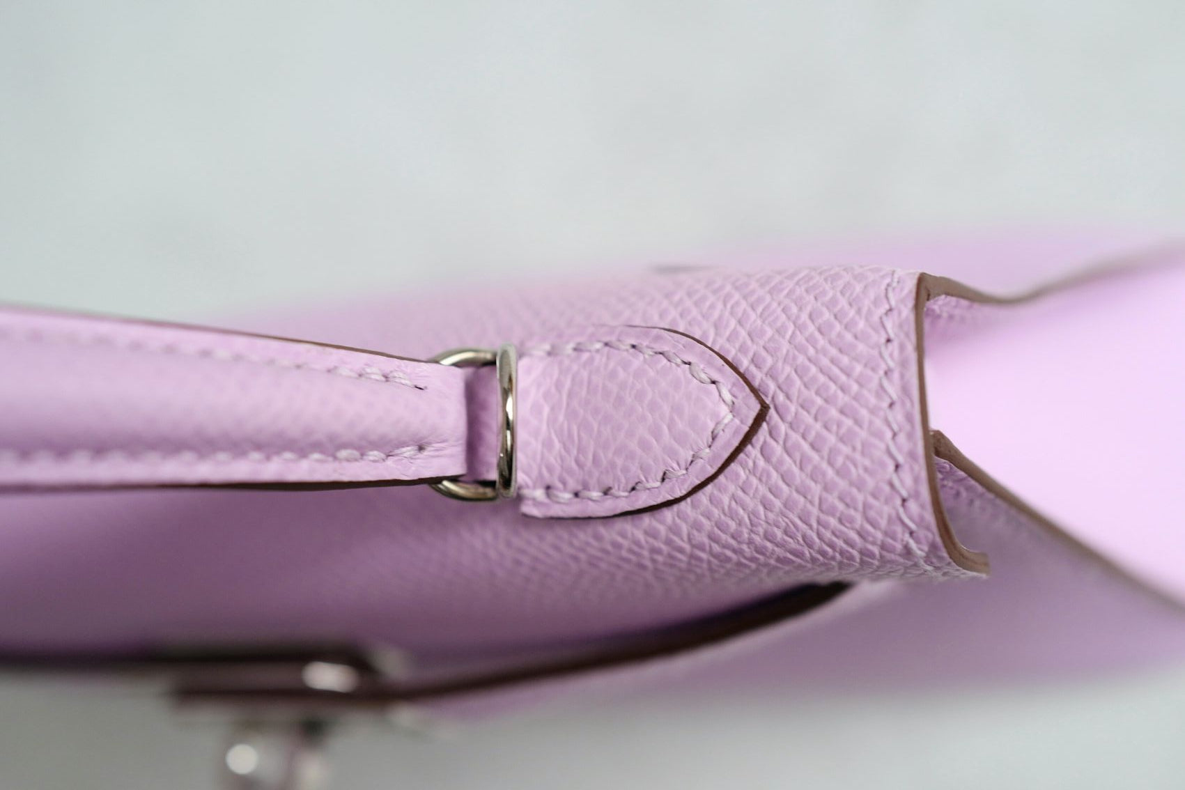 Hermès Kelly II Mini Sellier Guimauve Veau Epsom PHW Stamp K