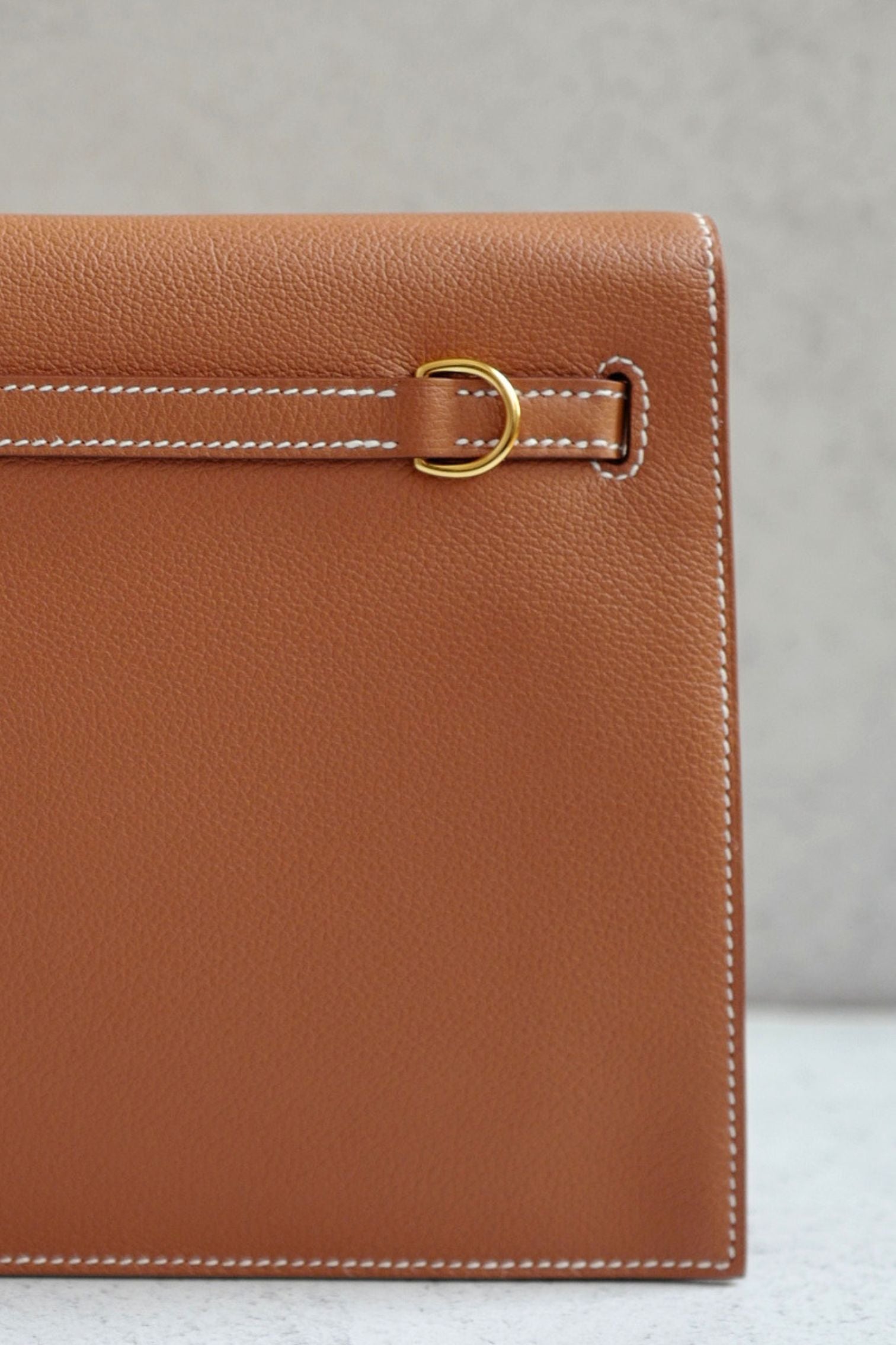 Hermès Kelly Danse Gold Evercolor Calfskin GHW stamp K