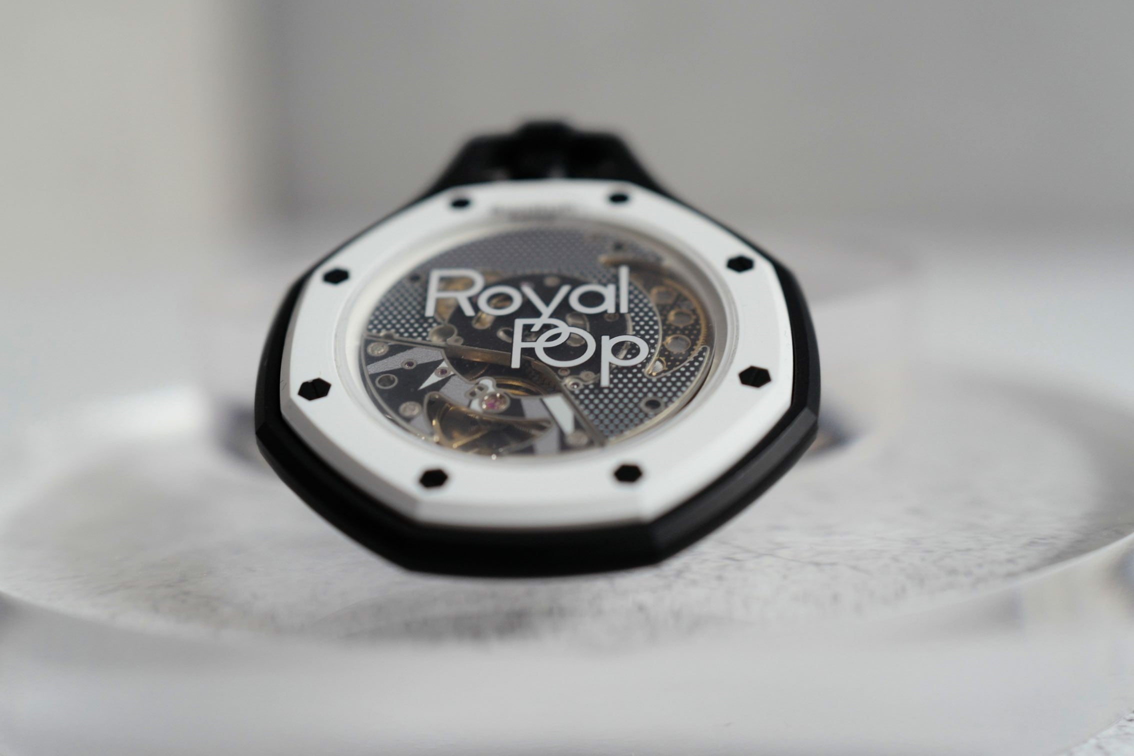 Audemars Piguet x Swatch Royal Pop Panda Black White Mechanical Watch