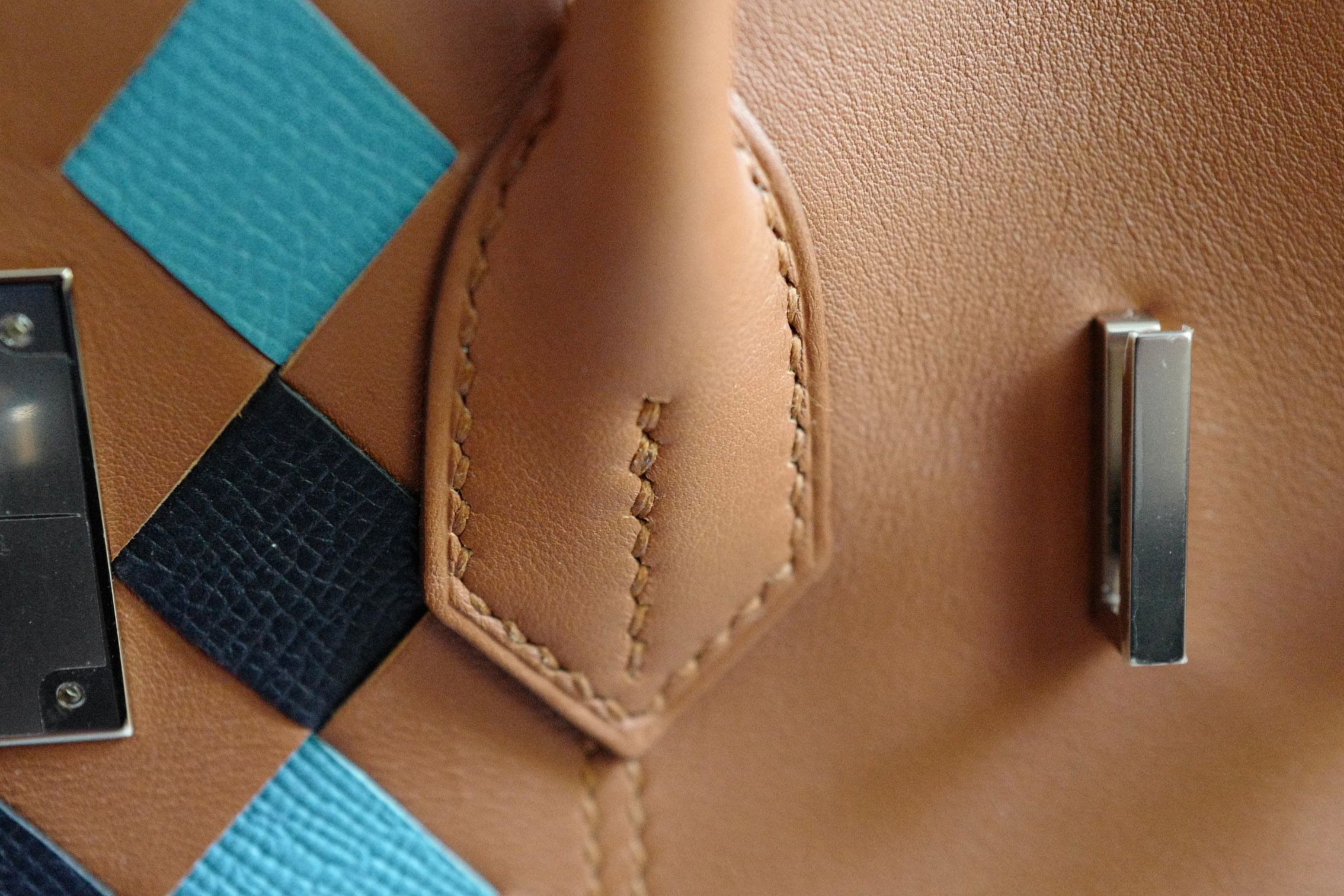 Hermes Birkin 30 Swift Epsom Tressage Gold/Bleu du Nord/Bleu Indigo Limited Edition
