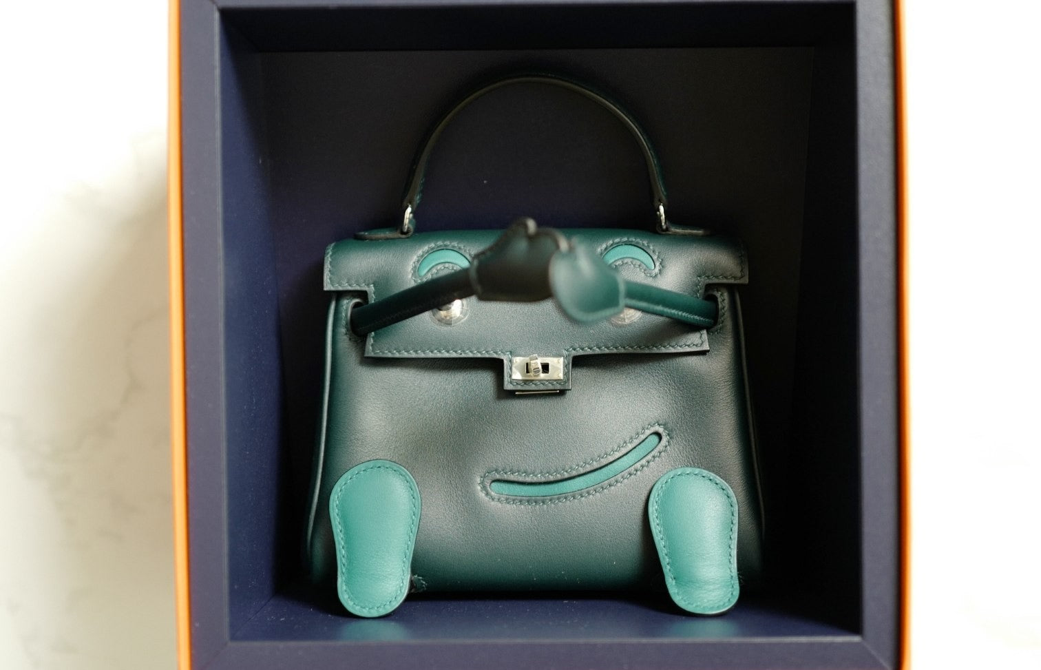 BNIB Hermes Kelly Dole Swift Calfskin Vert Cypres Vert Bosphore PHW