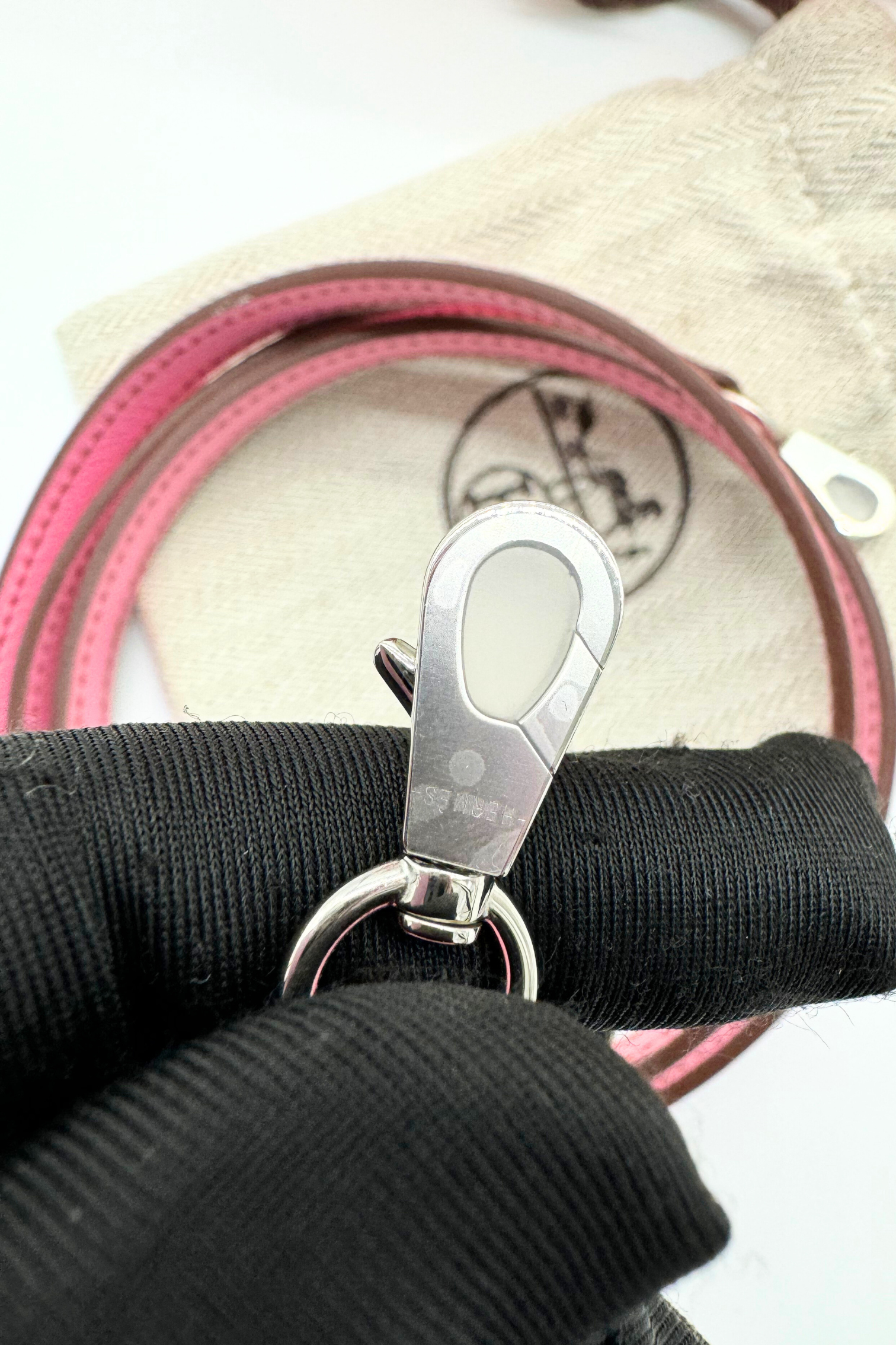 BNIB Hermès Mini Kelly 20 5P Bubblegum Pink Epsom Palladium Hardware Z Stamp