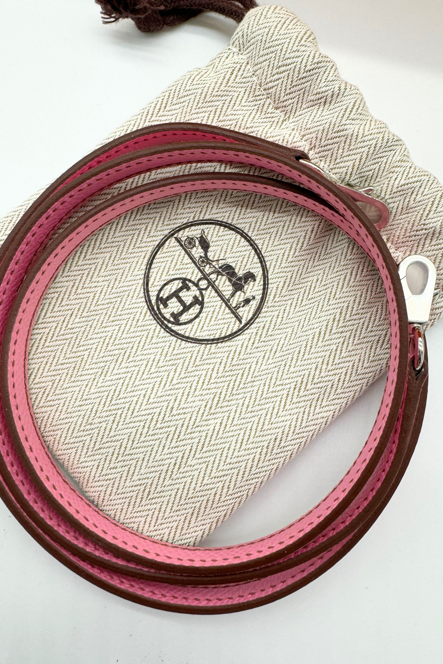 BNIB Hermès Mini Kelly 20 5P Bubblegum Pink Epsom Palladium Hardware Z Stamp