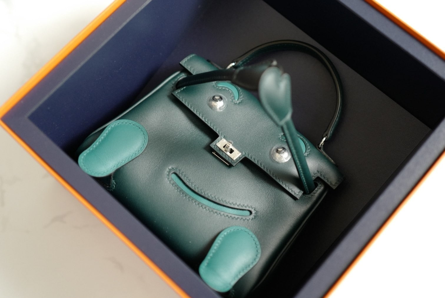 BNIB Hermes Kelly Dole Swift Calfskin Vert Cypres Vert Bosphore PHW