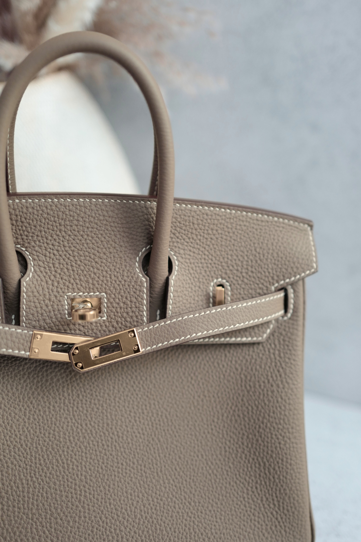 BNIB Hermès Birkin 25 Togo Etoupe Gold Hardware Stamp 2025