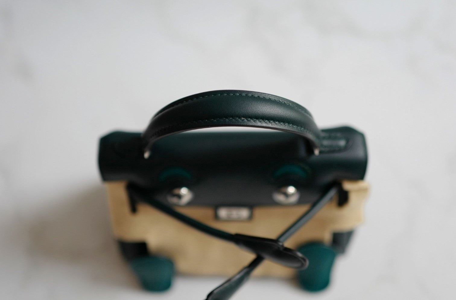 BNIB Hermes Kelly Dole Swift Calfskin Vert Cypres Vert Bosphore PHW