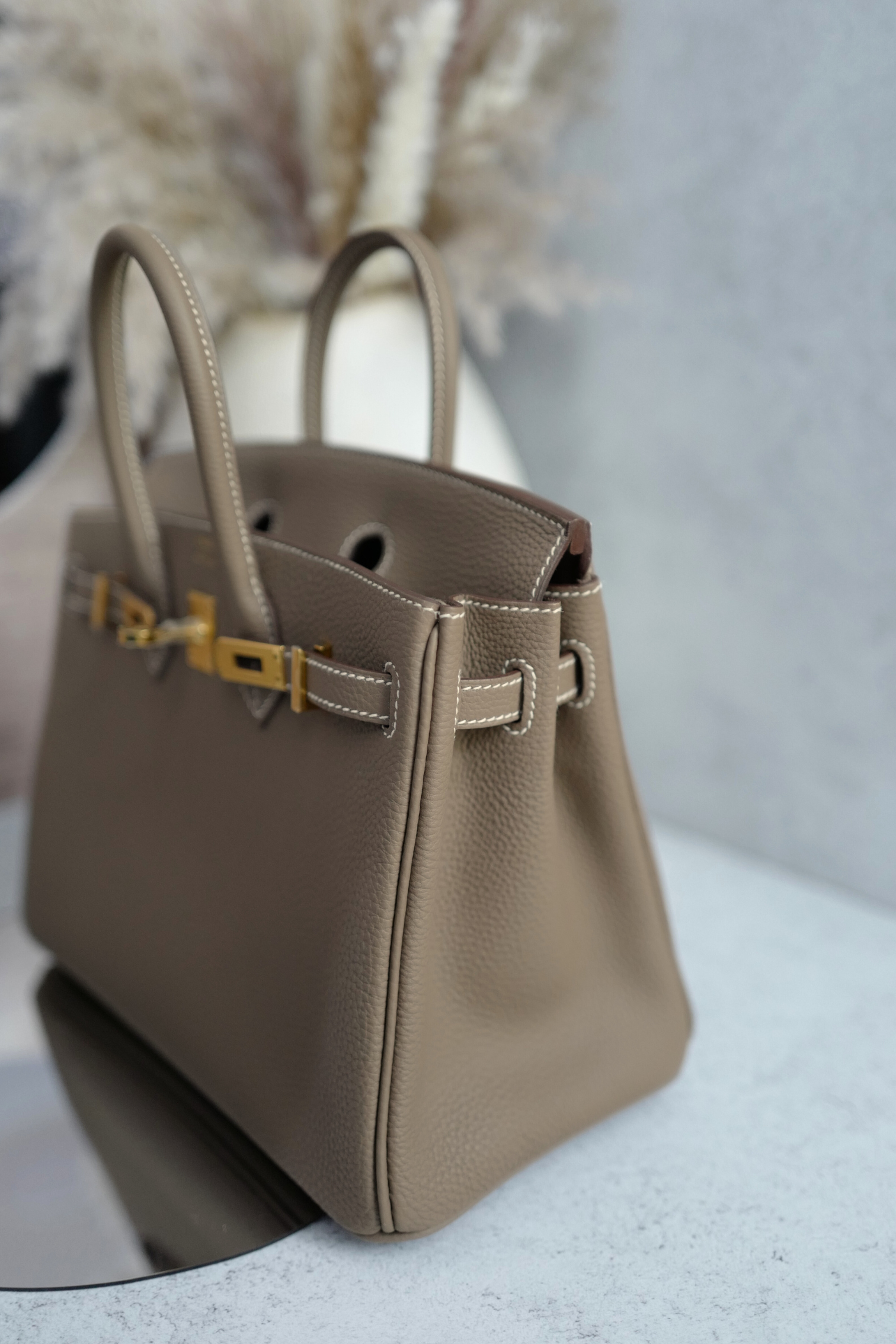 BNIB Hermès Birkin 25 Togo Etoupe Gold Hardware Stamp 2025