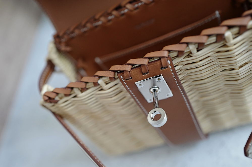 BNIB Hermes Mini Kelly Picnic Gold w Palladium Hardware Complete W Receipt