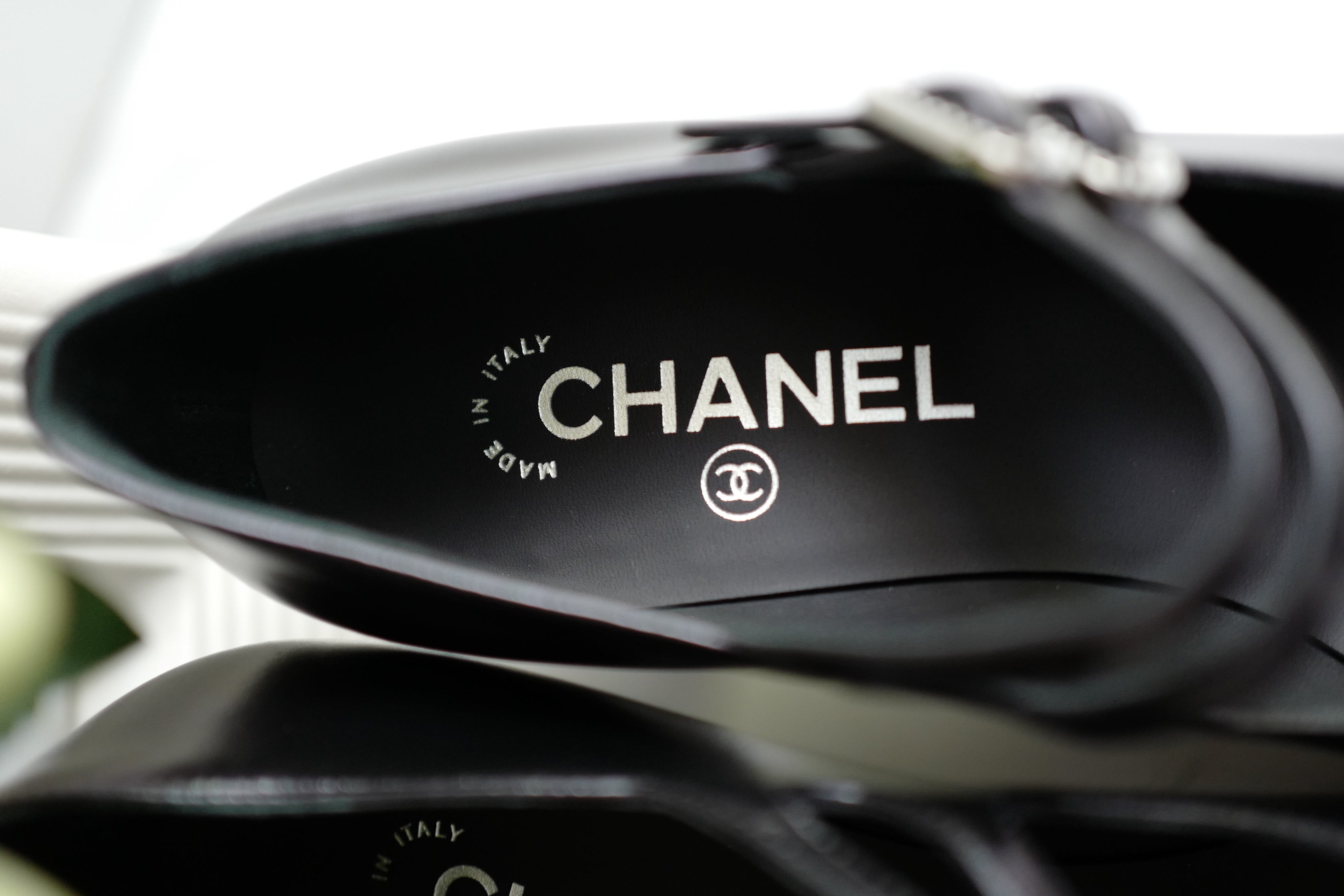 BNIB Chanel 24S Mary Jane Heels In Black Leather size 38.5 $1350