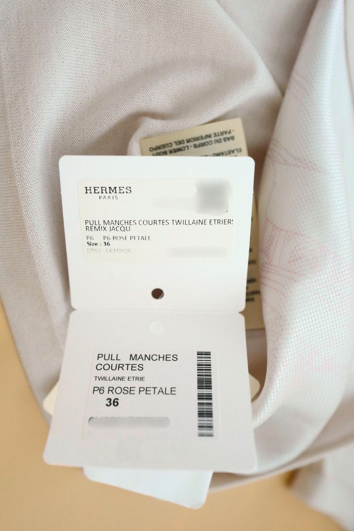 Hermès "Etriers Remix" Short Sleeveless Sweater Pullover Rose Petale Size 36