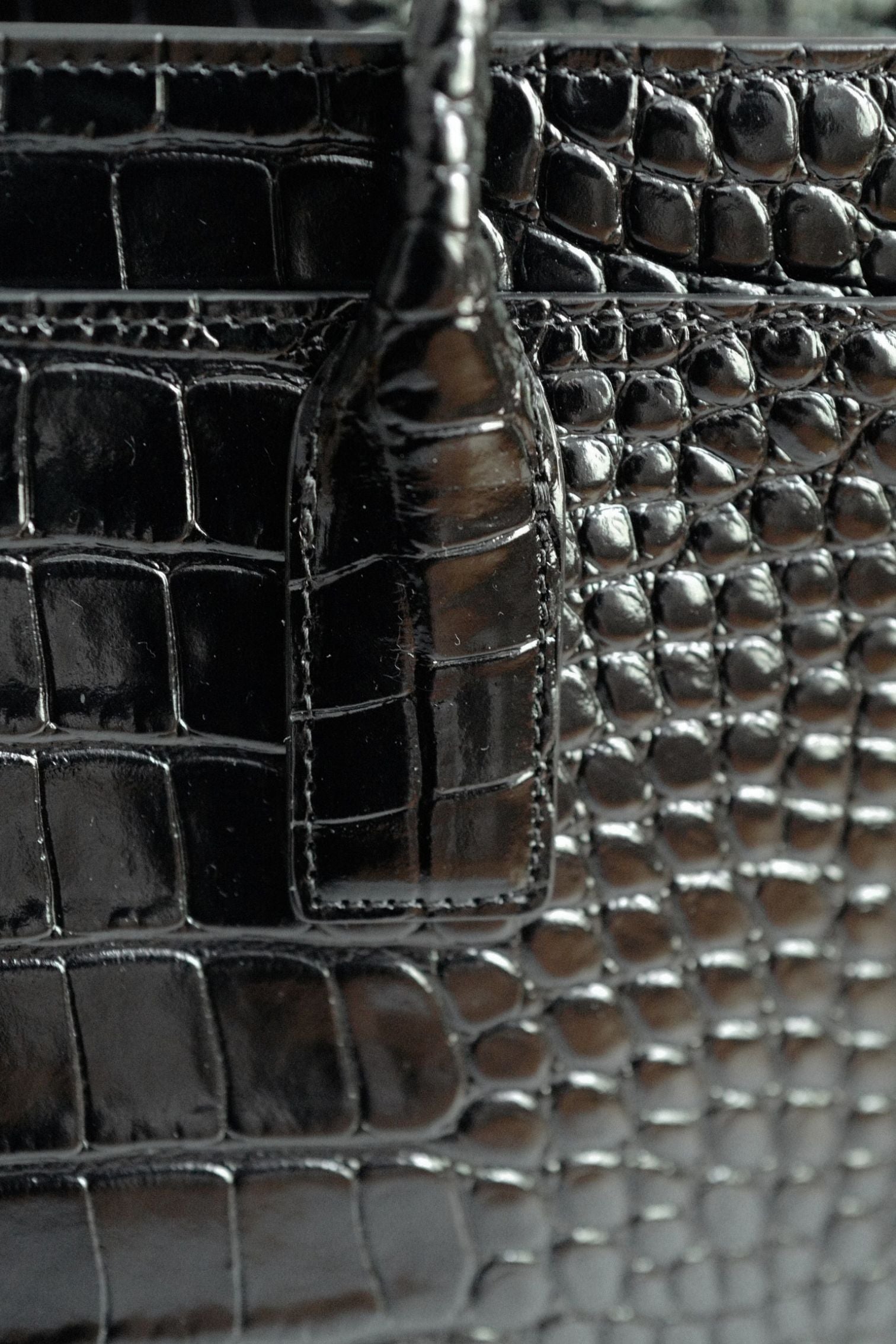 Chanel 26S Matthieu Blazy's Small Tote Black Crocodile Embossed Calfskin GHW