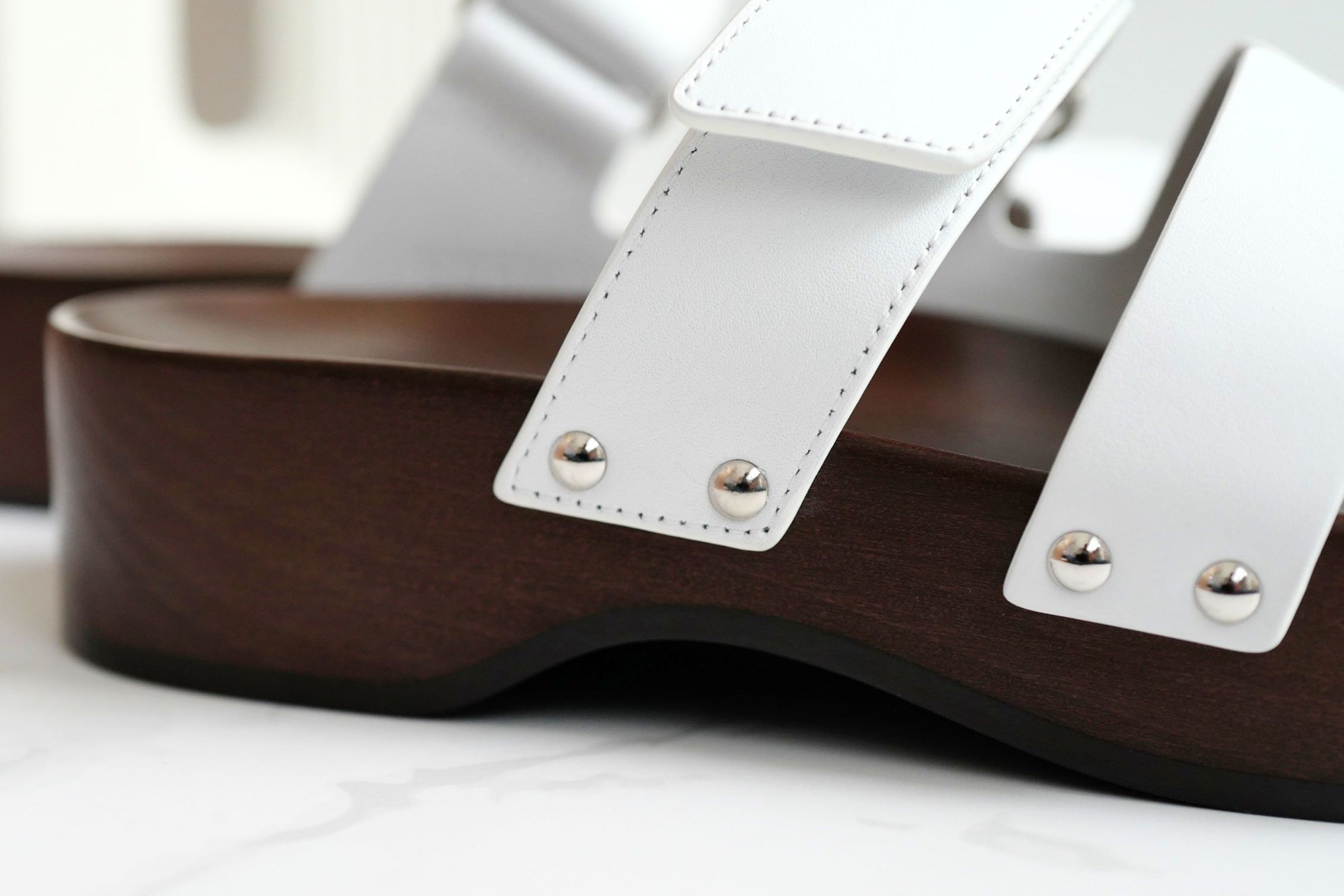 BNIB HERMÈS Kos Veau Women's Clog Blanc/white - Size 37