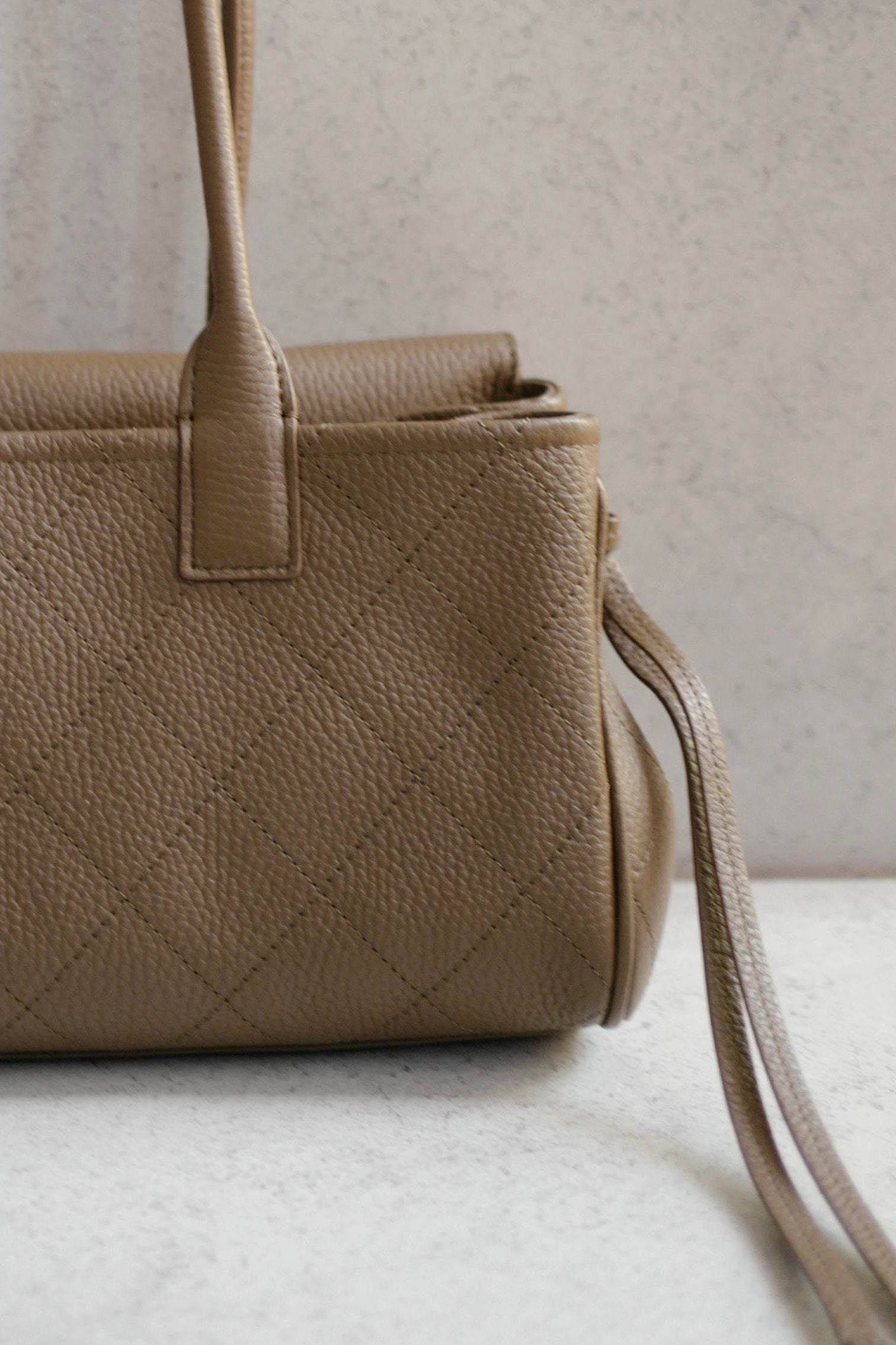Chanel 26S Small Shopping Bag Matthieu Blazy Baguette Dark Khaki Calfskin GHW