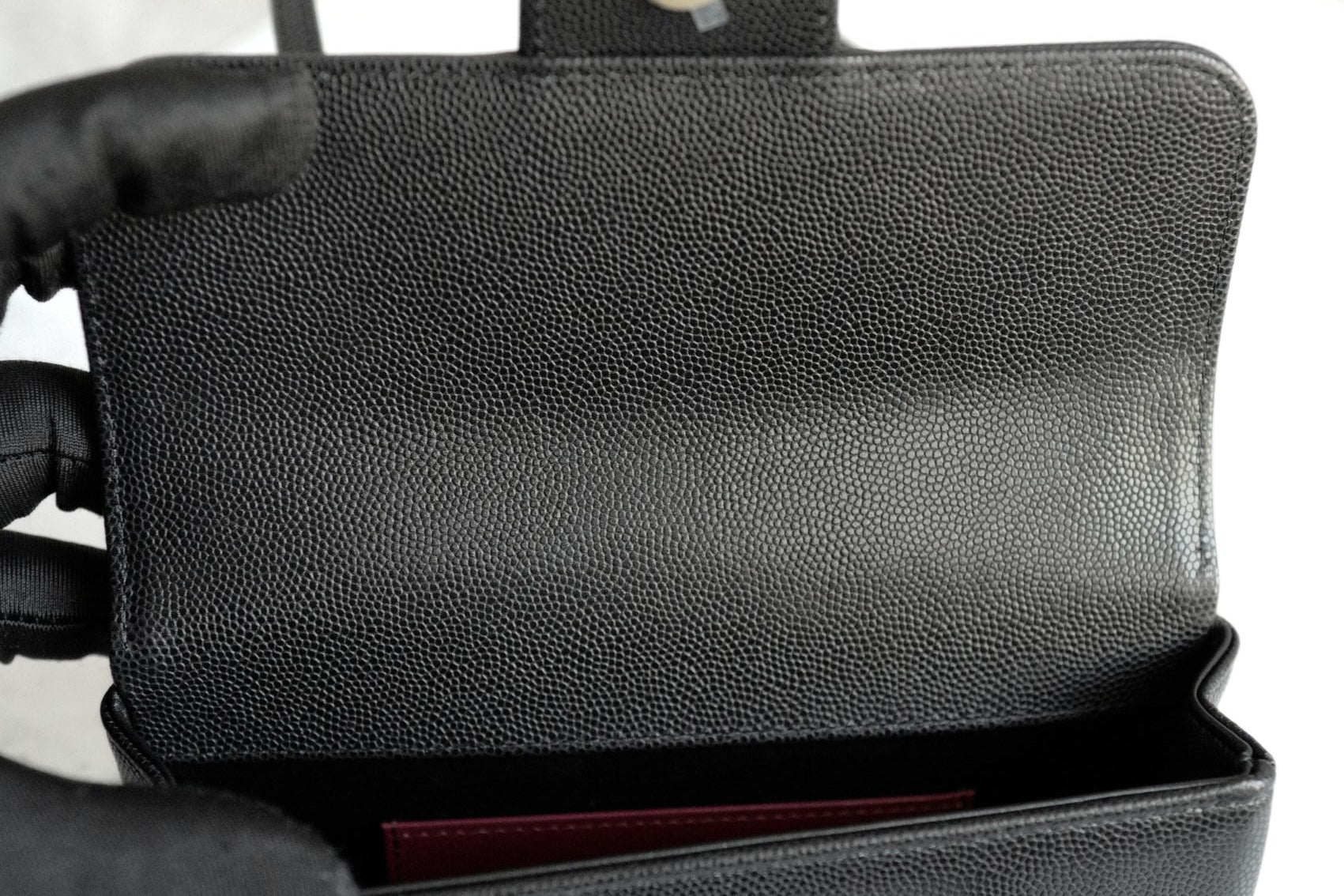 Chanel 26 Preppy Coco 17 Mini Black Grained Shiny Calfskin Gold Hardware