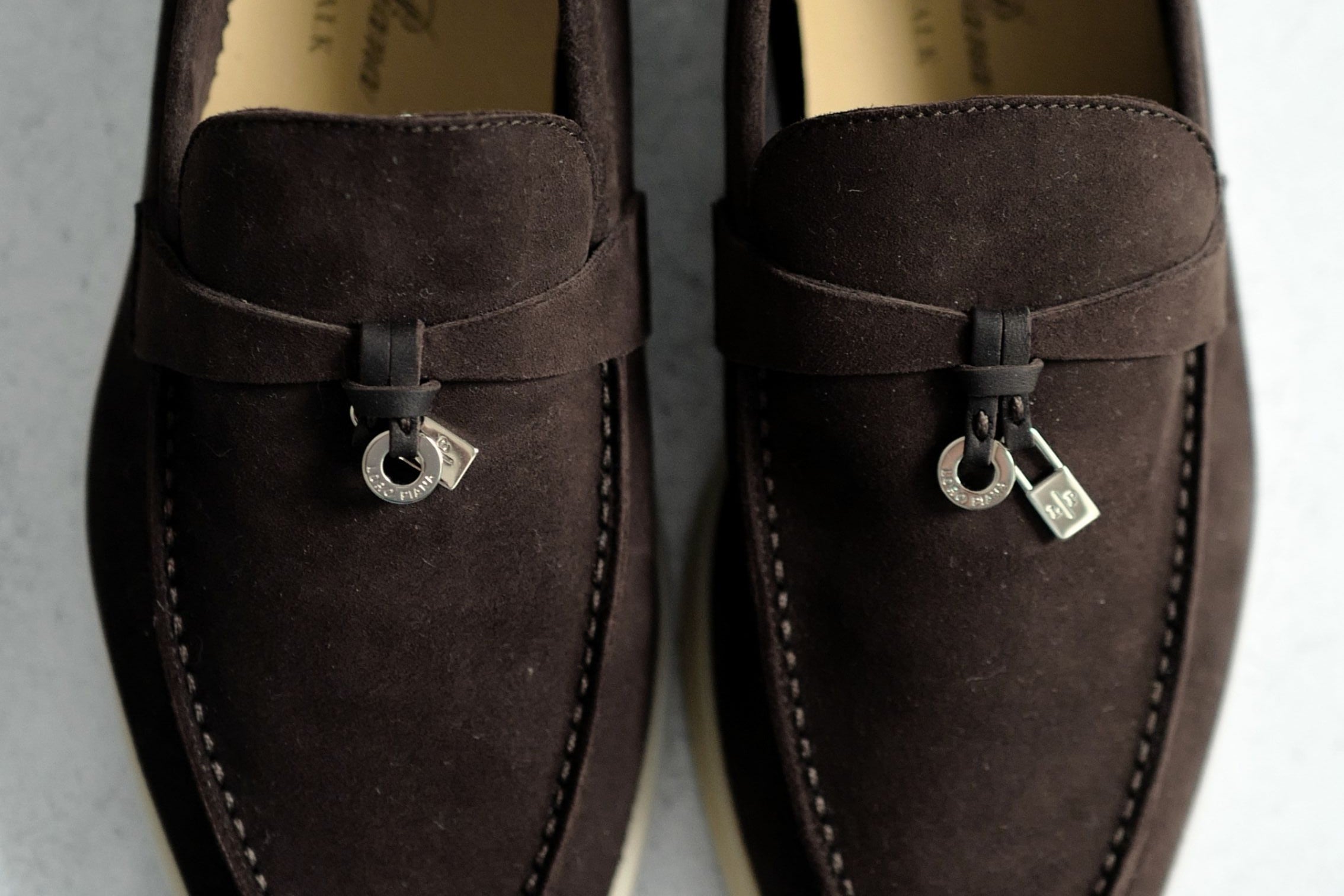 Loro Piana Summer Charms Walk Loafer Chocolate Suede Calfskin Size 37