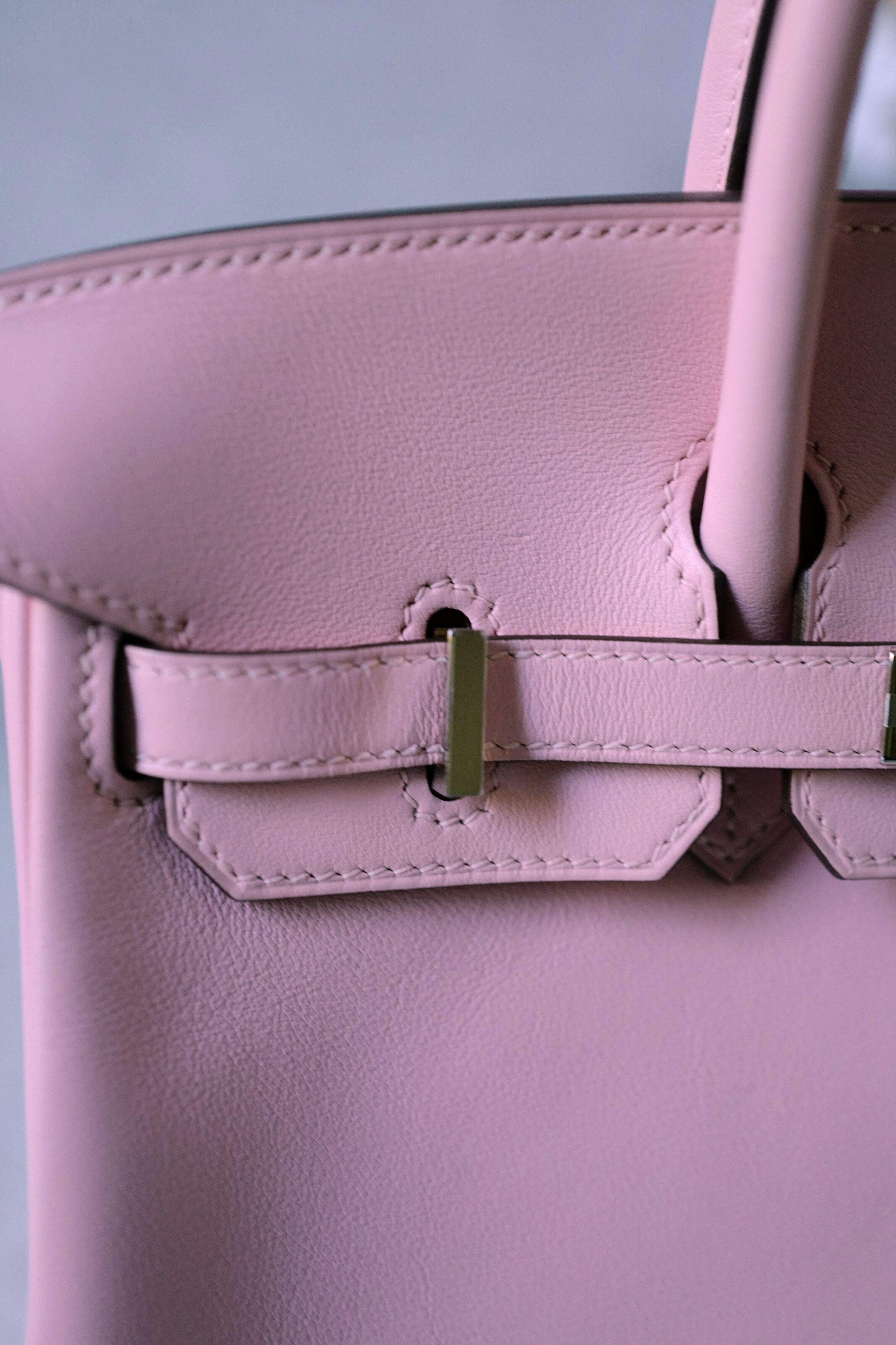 Hermès Birkin 25 Rose Sakura Swift Palladium Hardware D Stamp