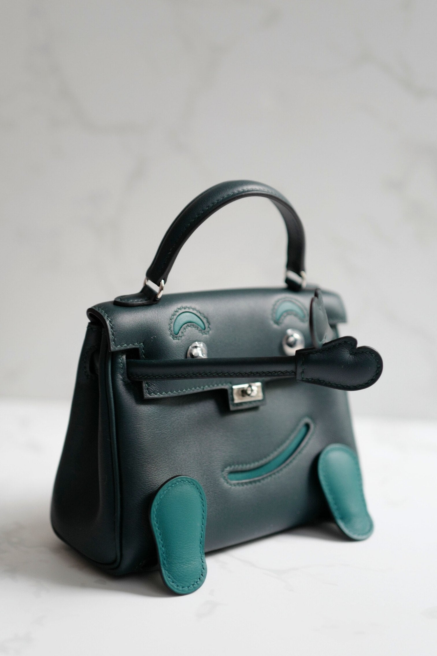 BNIB Hermes Kelly Dole Swift Calfskin Vert Cypres Vert Bosphore PHW