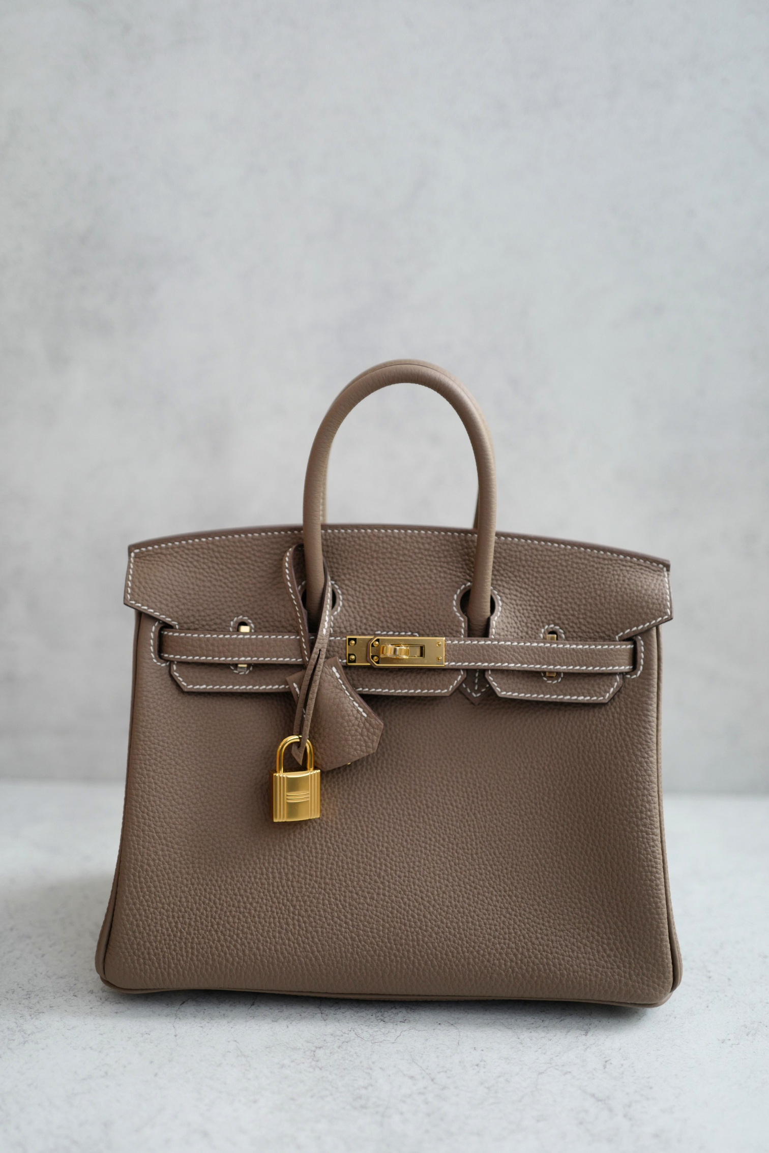 BNIB Hermès Birkin 25 Togo Etoupe Gold Hardware Stamp 2025