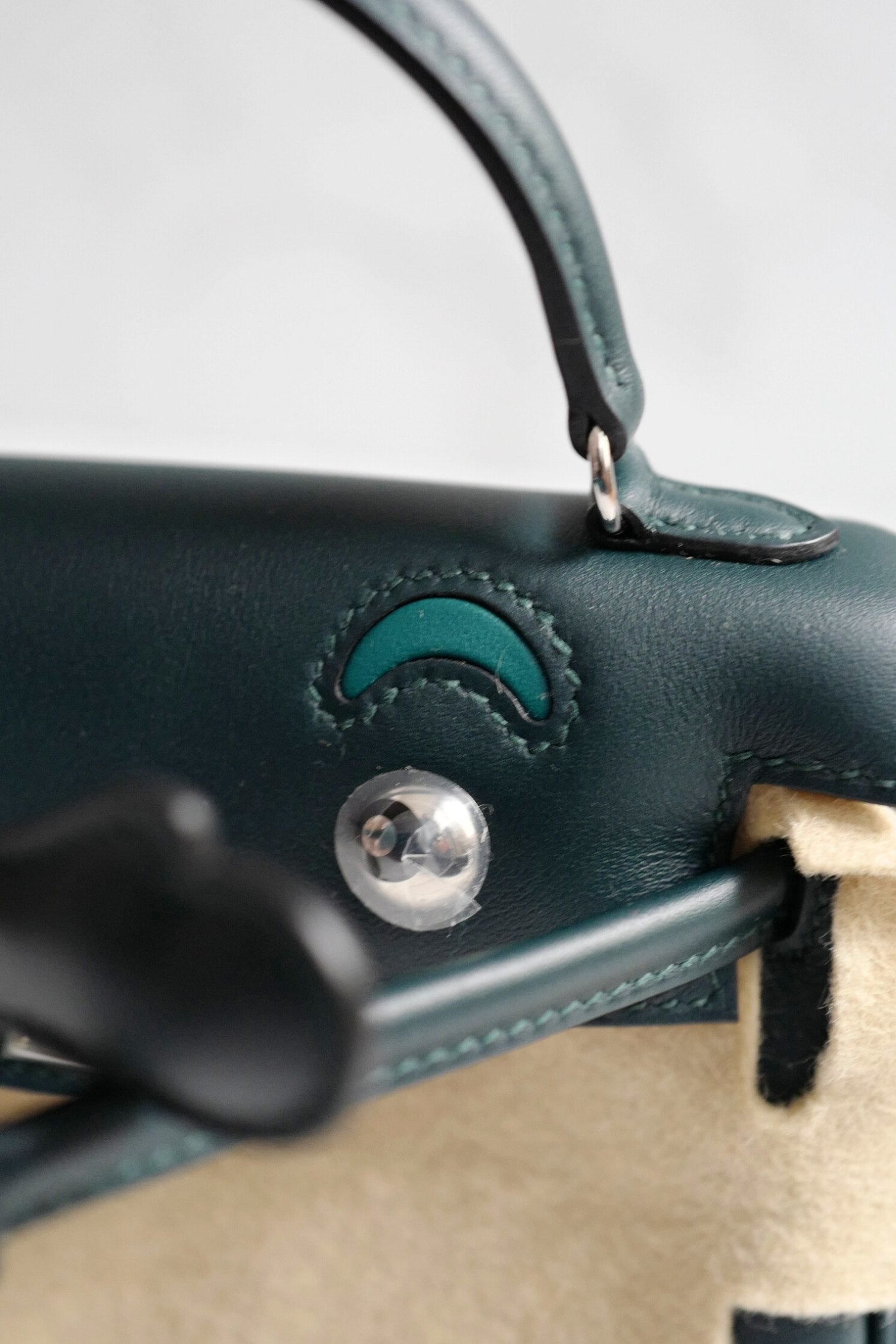 BNIB Hermes Kelly Dole Swift Calfskin Vert Cypres Vert Bosphore PHW