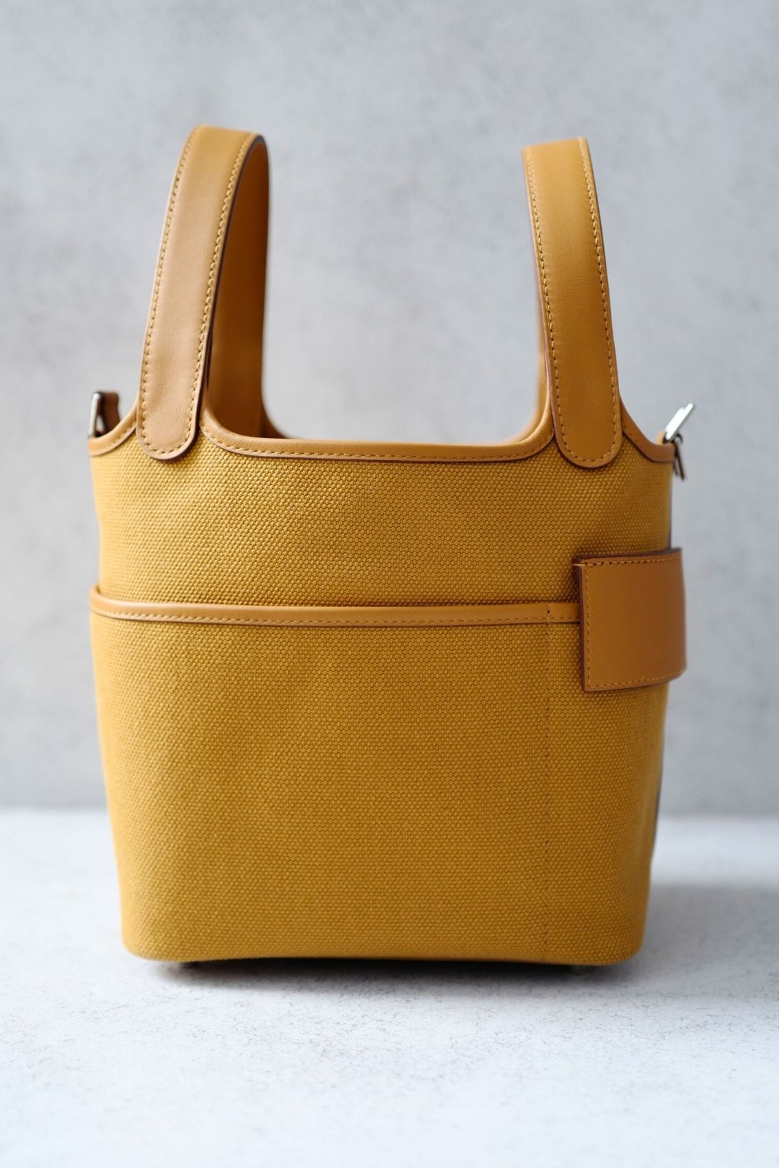 BNIB Hermes Picotin 18 Cargo in Sesame Palladium Hardware B Stamp