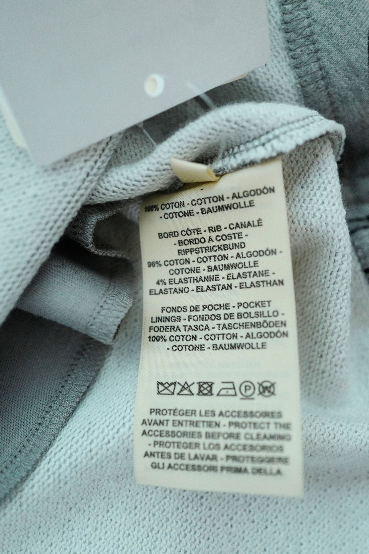 Hermes "Cahier du Colporteur" Cotton Mini Skirt Gris Byzantin Size 36