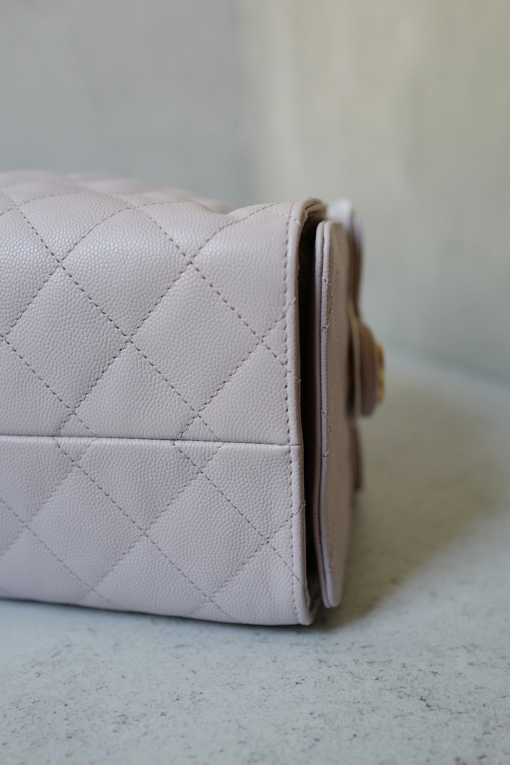 BNIB Chanel 25K Small Hobo Bag Light Pink Grained Calfskin with Gold Hardware