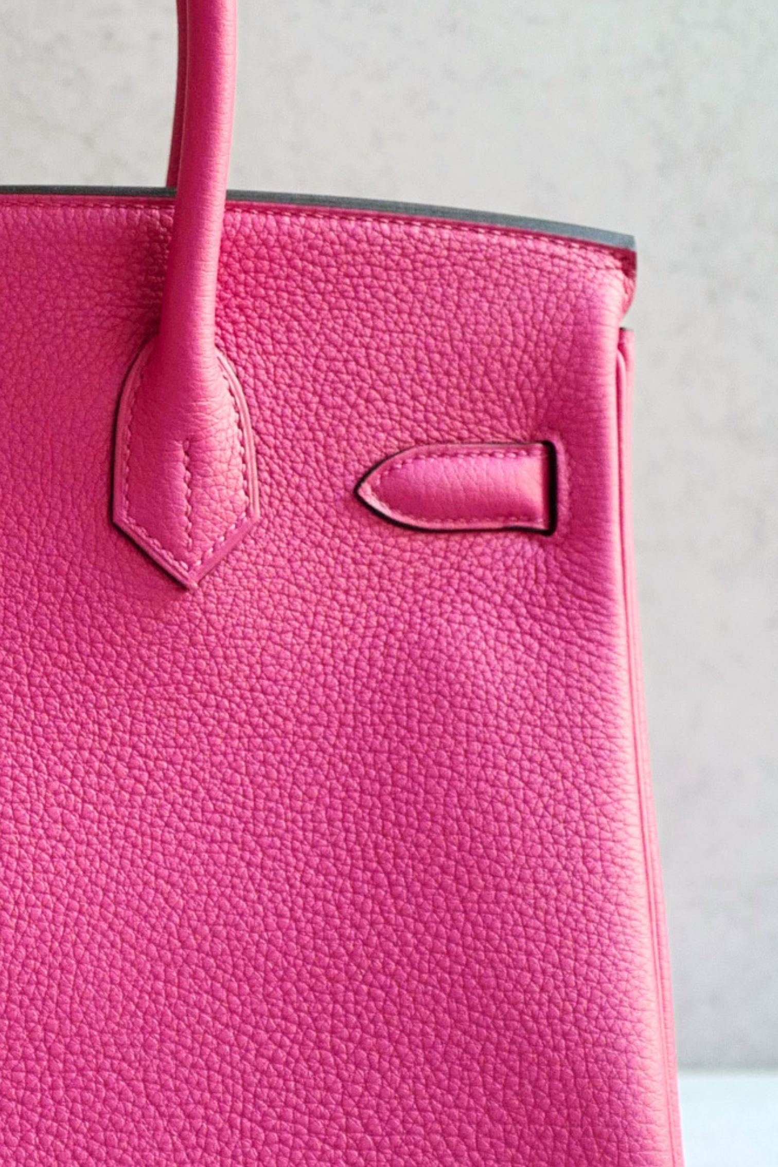 Hermès Birkin 30 Rose Mexico Togo Leather Palladium Hardware K Stamp