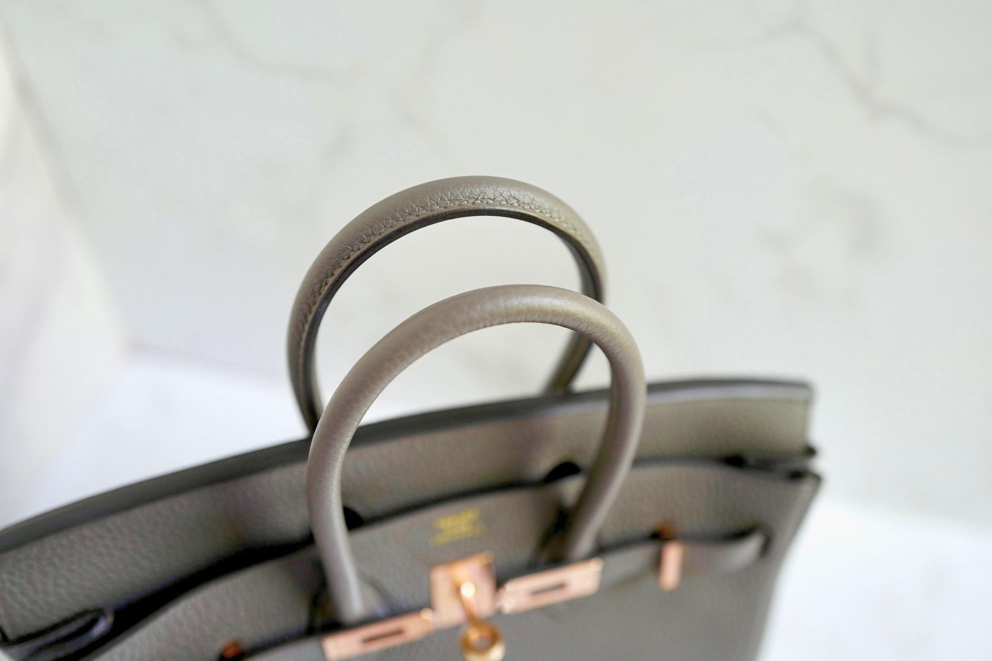 Hermès Birkin 25 Etain Togo Leather Gold Hardware Z Stamp