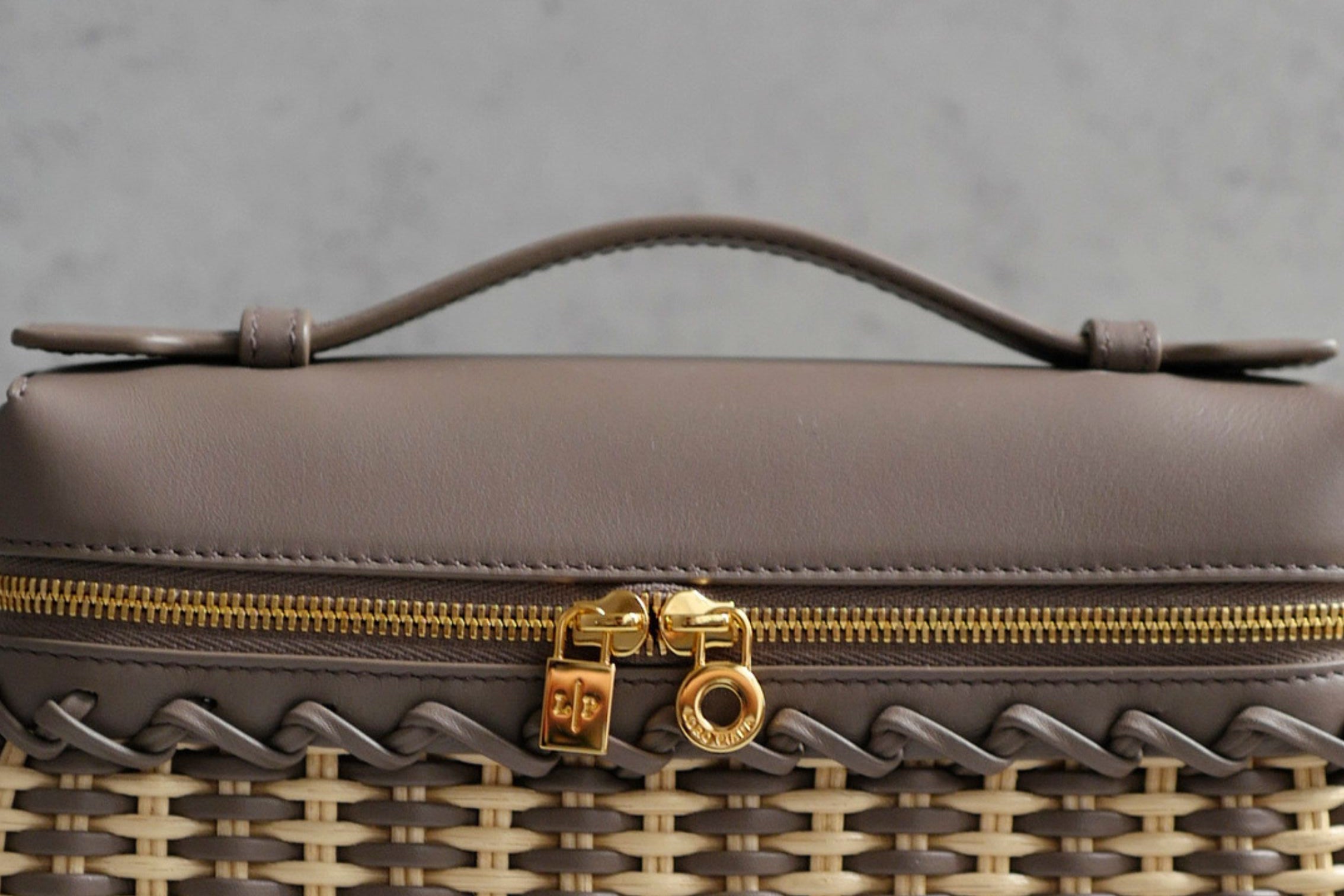Loro Piana Extra Pocket L19 East West Wicker Malt/Almond Tree/Sun Gold Calfskin