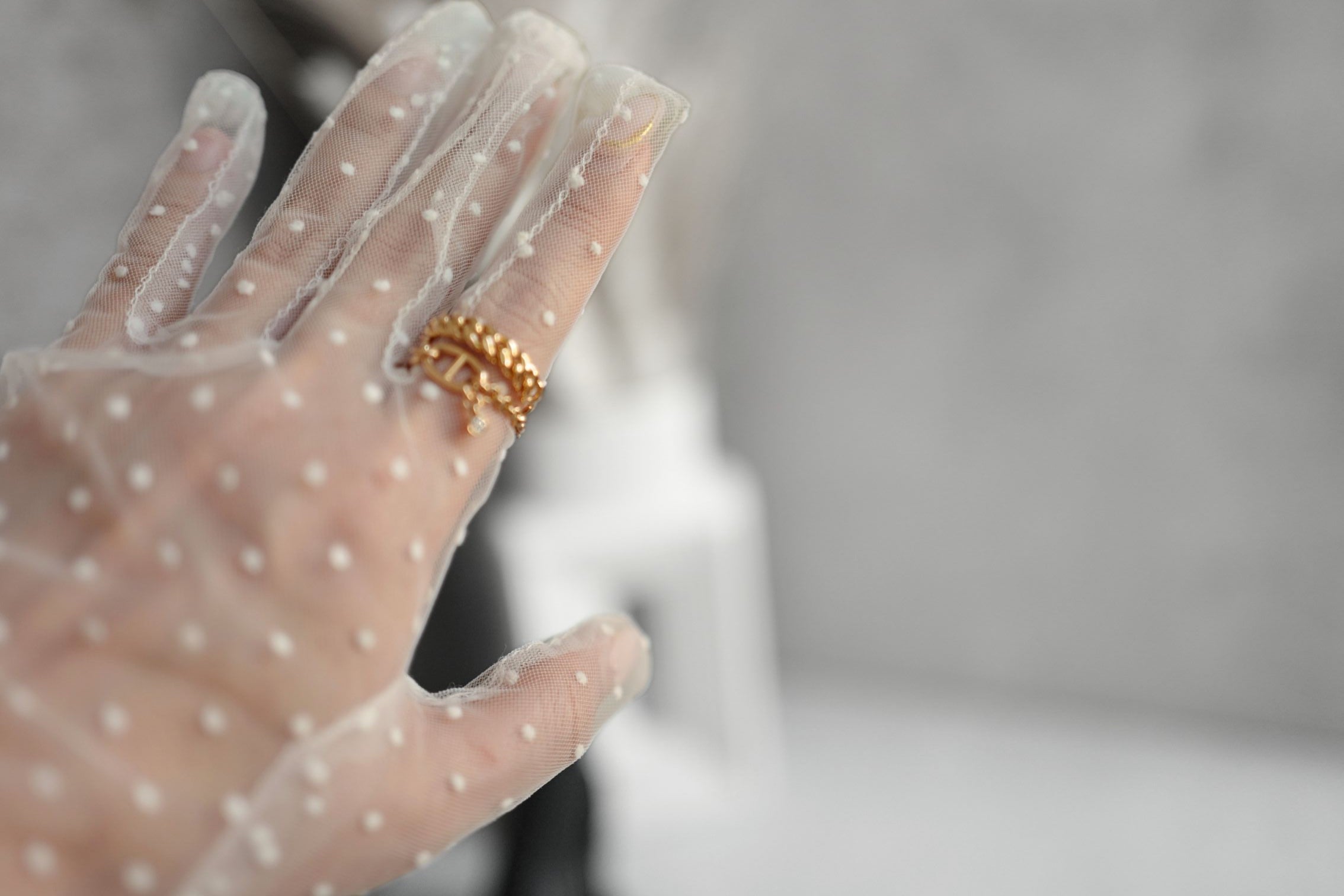 NEW Hermès Mix and H Ring 18K Rose Gold Diamond Size 54
