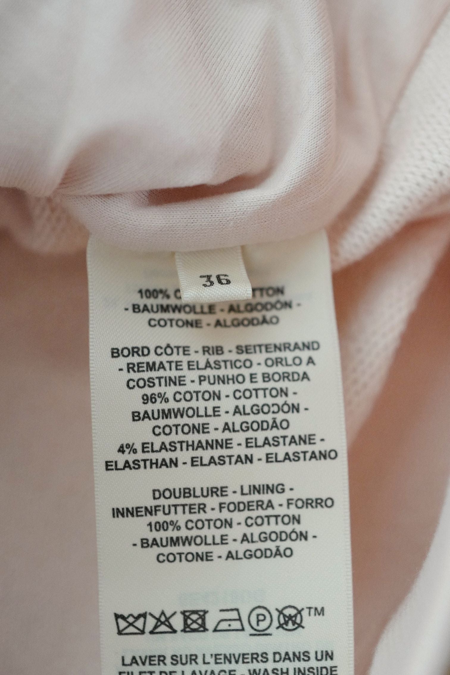 Hermes Varsity Jacket "Ferronnerie Remix" Rose Opaline Cotton Size 36