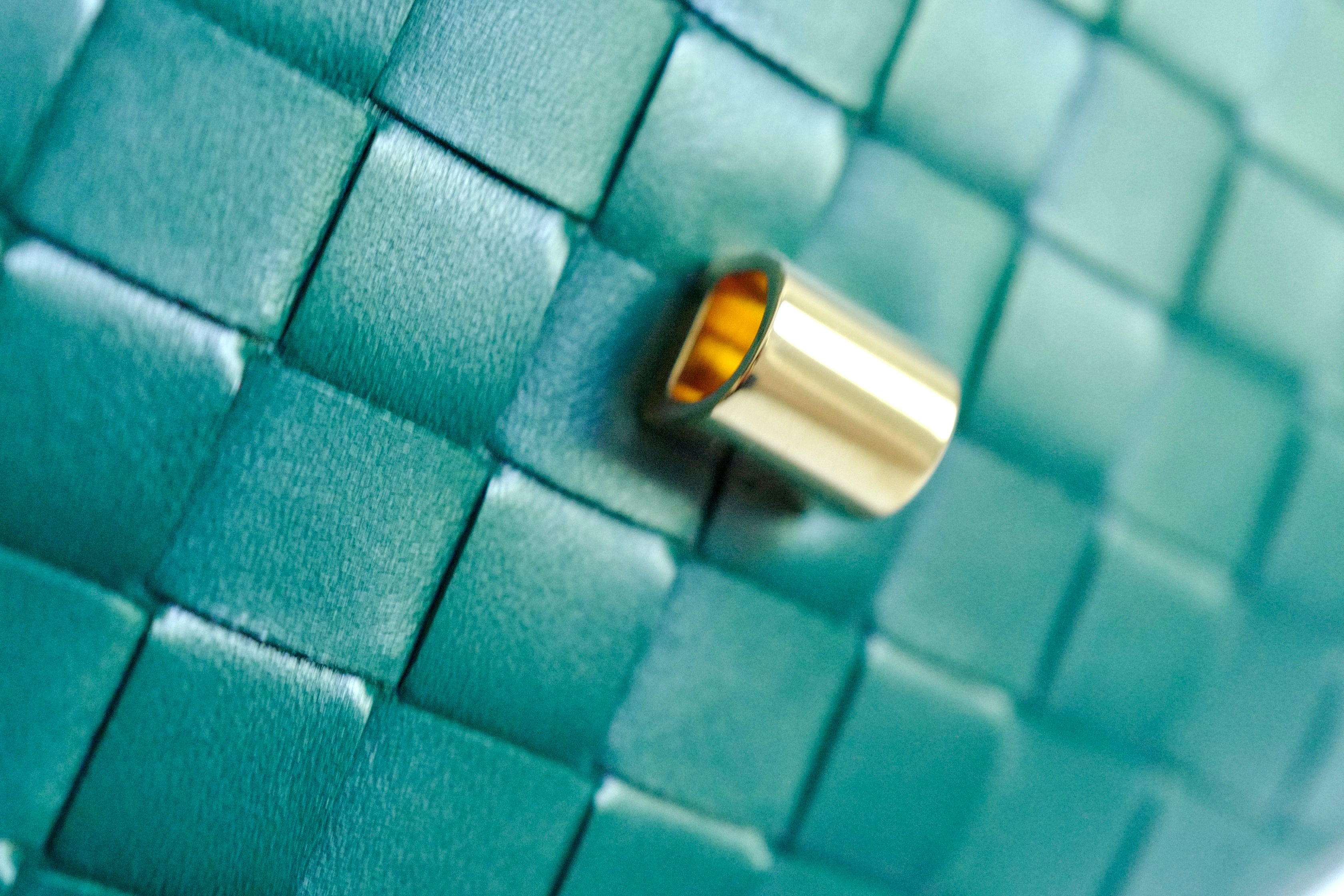 Bottega Veneta Andiamo Clutch Emerald Green NEW