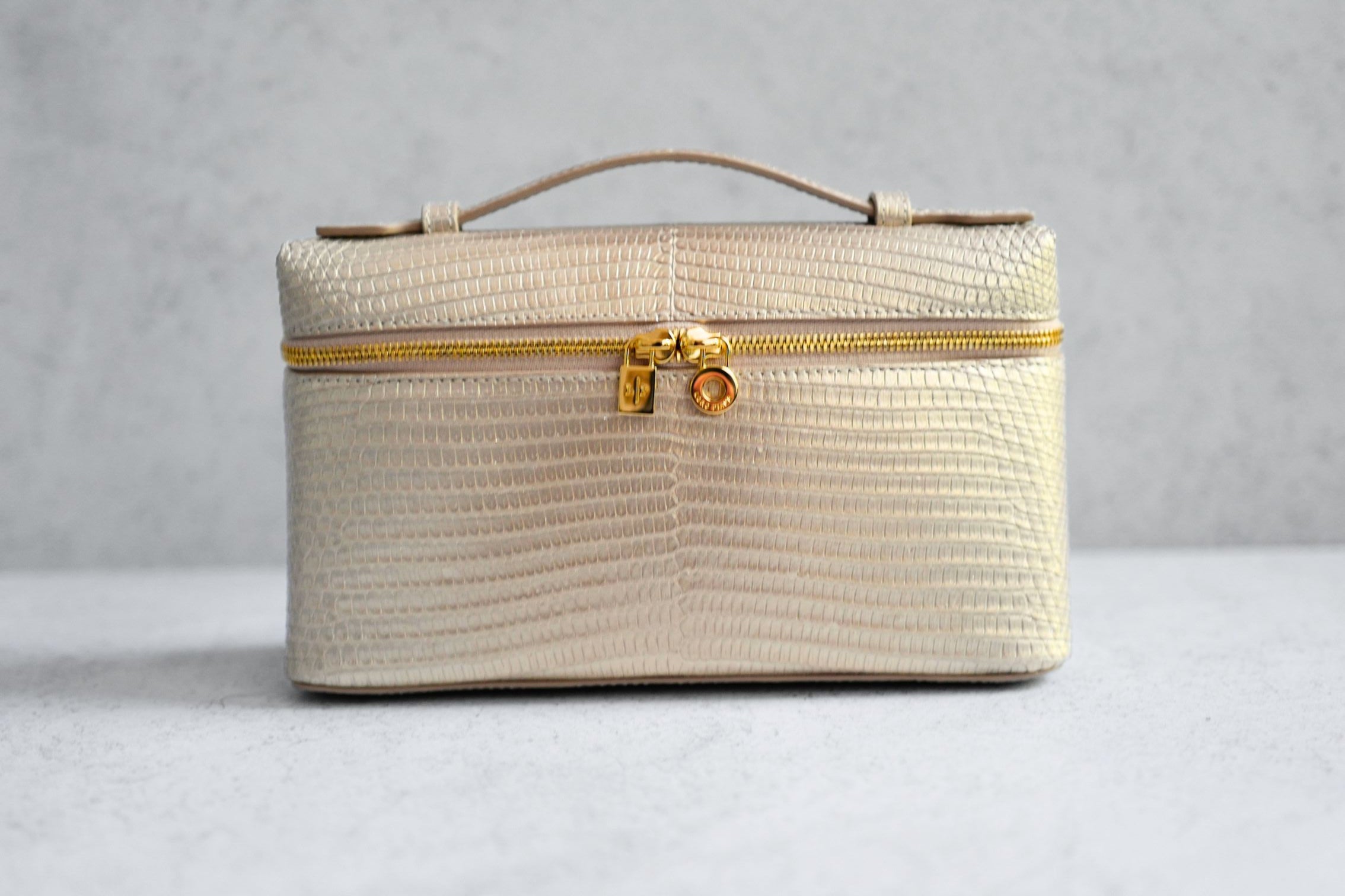 Loro Piana Extra Pocket L19 Lizard Cosmic Whisper/Sun Gold HW Limited Exotic