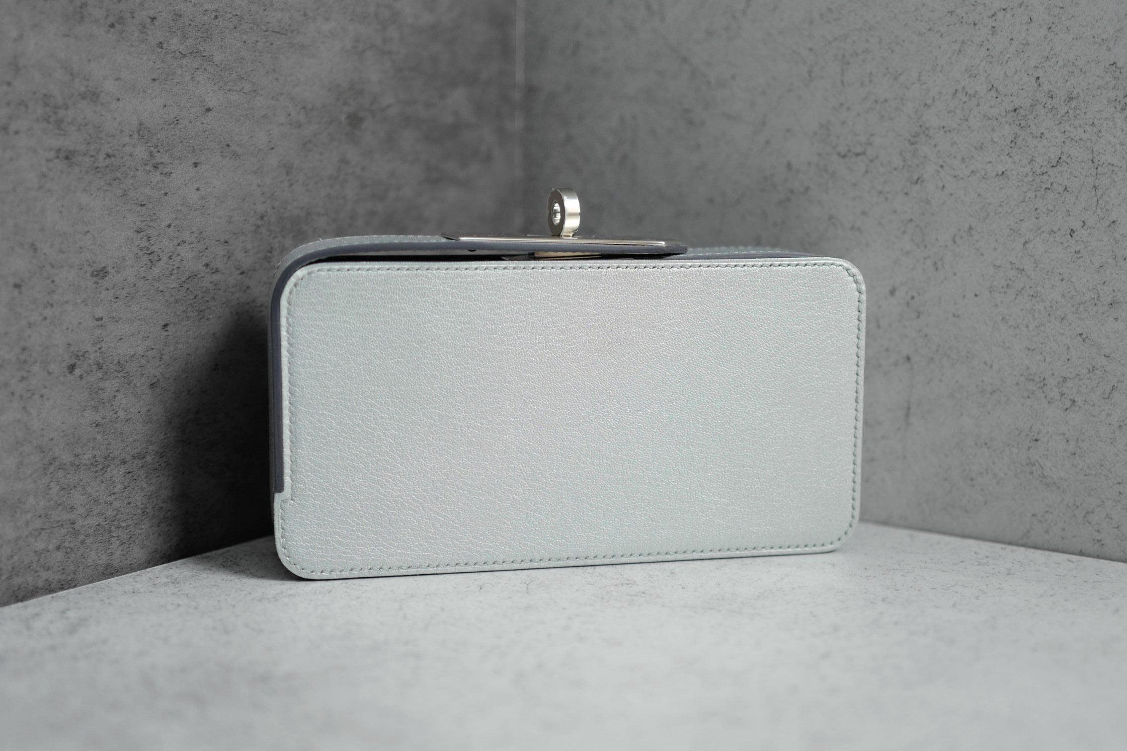 BNIB Hermes Clutch Sanglons Argent Chamkila Goatskin PHW G Stamp 2026