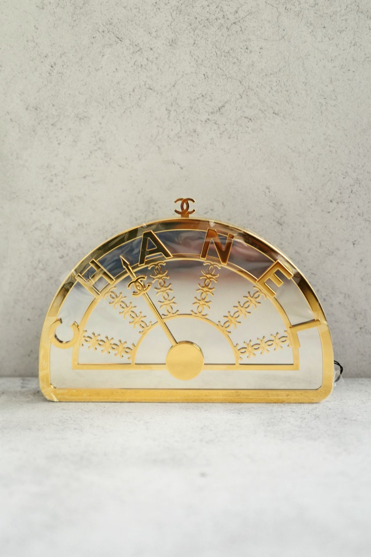 NEW Chanel 26A Metiers d’art Elevator Minaudiere Clutch Golden Silver Gold Hardware