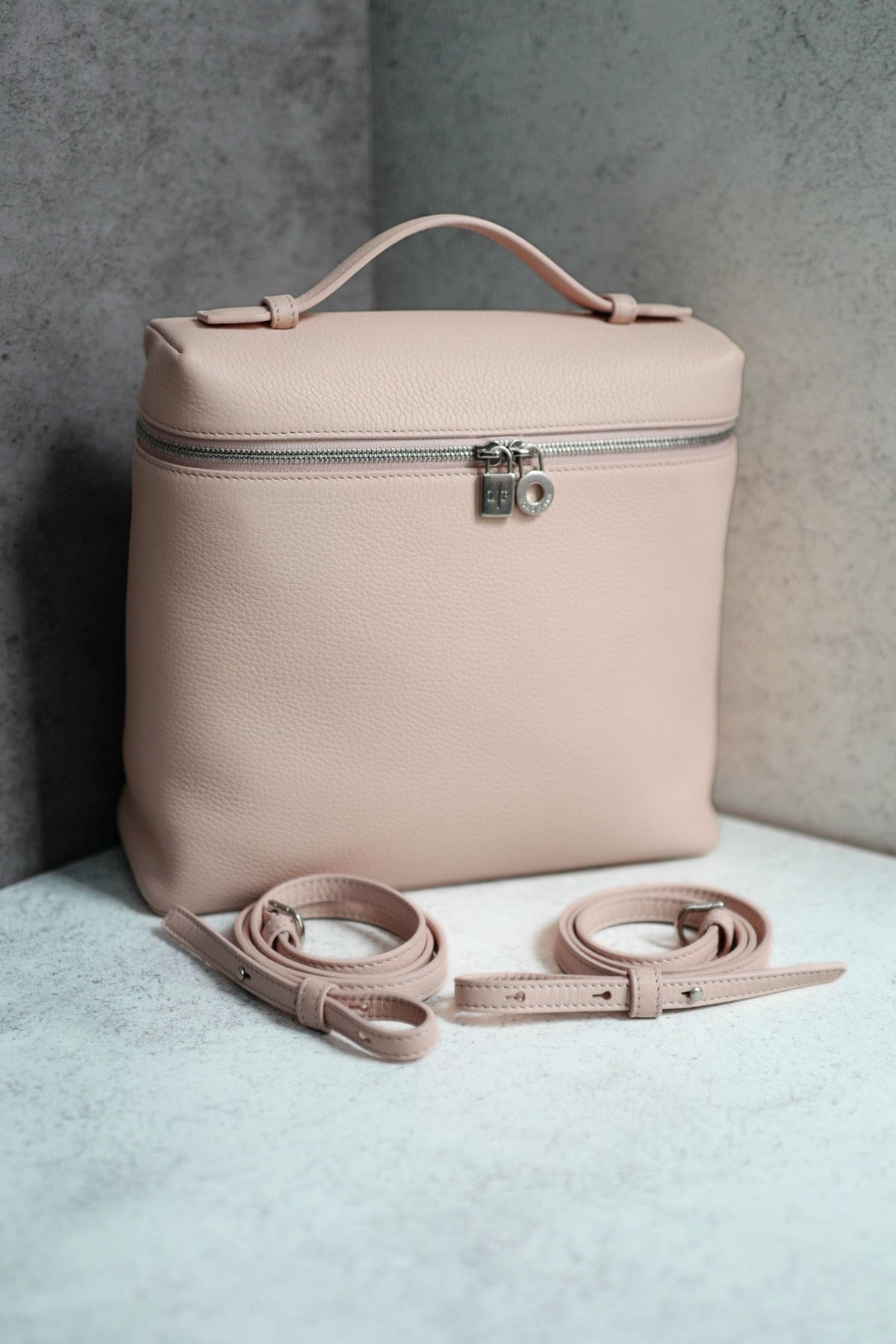 BNIB Loro Piana Extra Pocket backpack L23.5 in Candoglia Marble Rose Sakura Pink