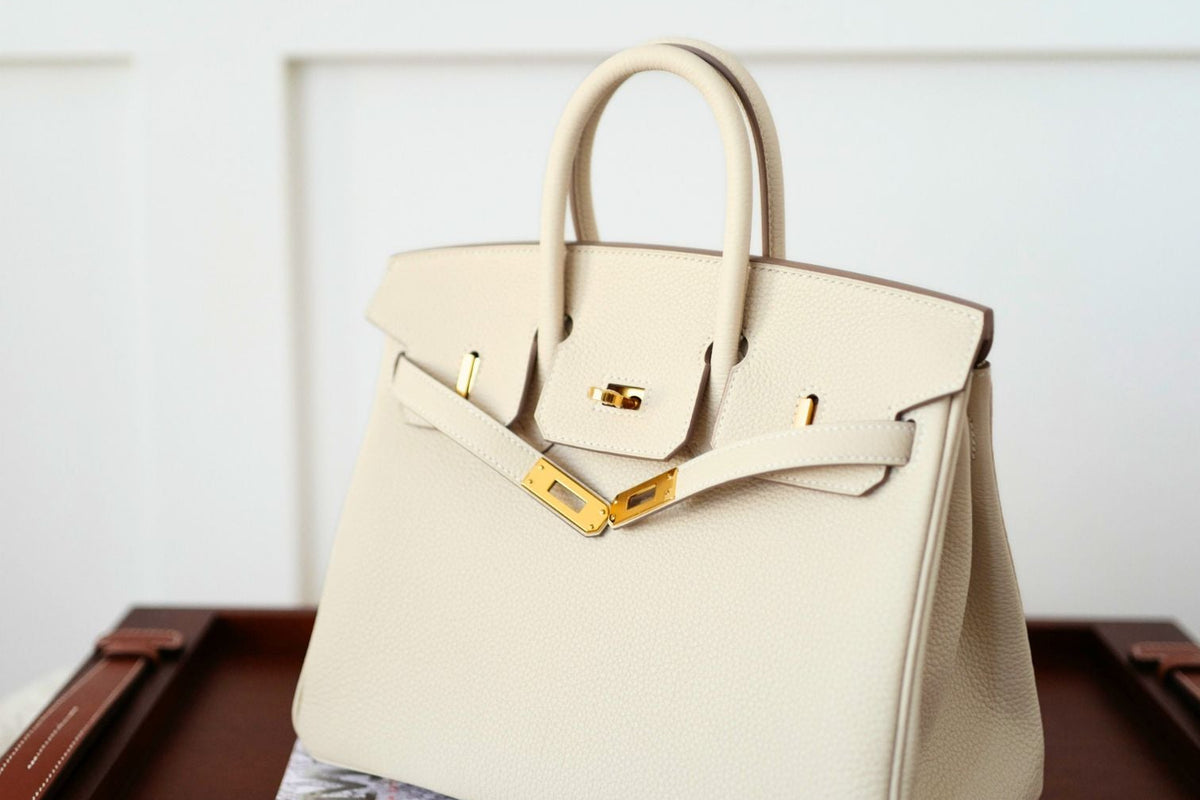 BNIB Hermes Birkin 25 Craie Togo Leather Gold Hardware G Stamp 2026